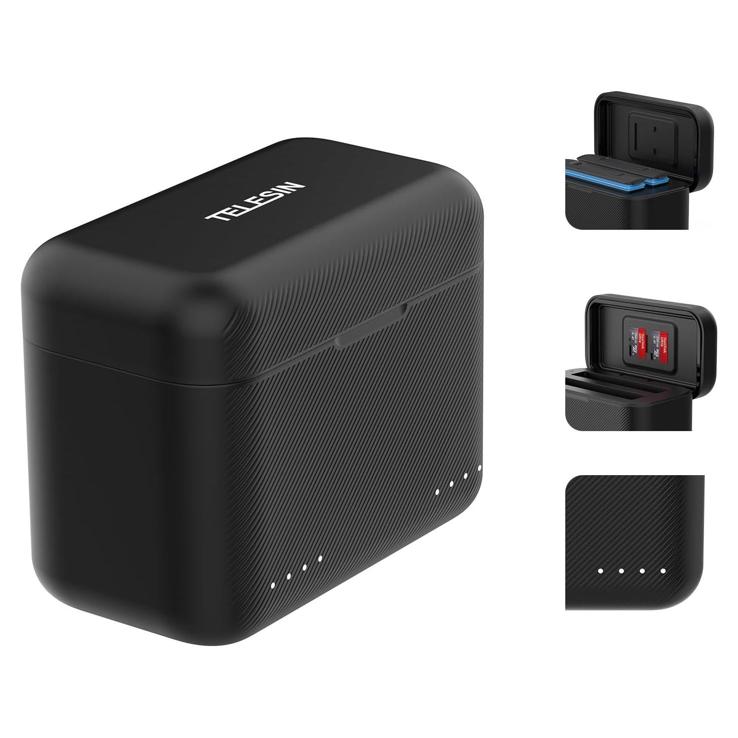 Cargador Rápido TELESIN para Baterías Insta360 X3 2 Canales