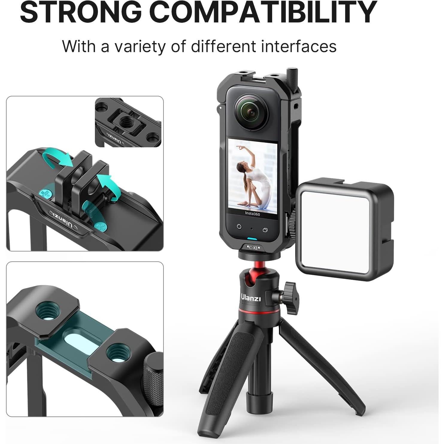 Jaula Protectora ULANZI C-X3 para Insta360 X3 con Accesorios