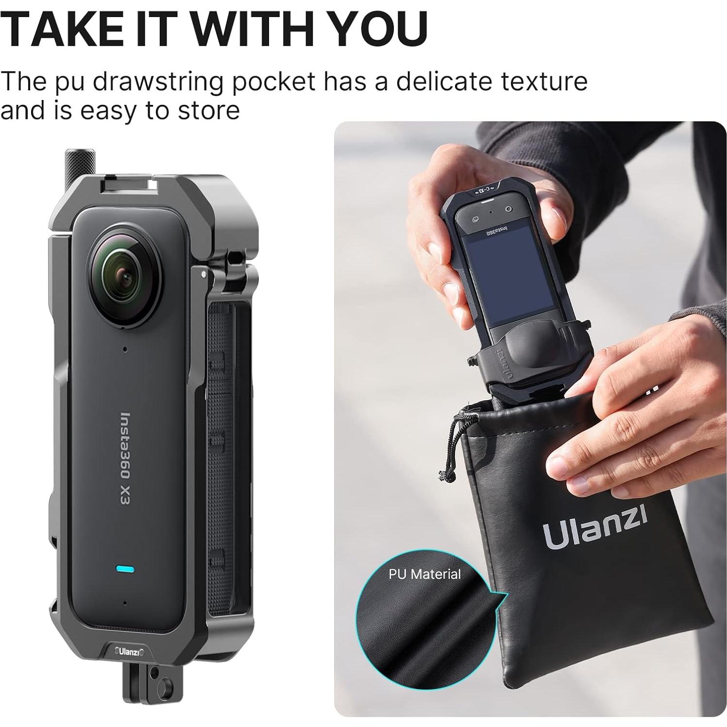 Jaula Protectora ULANZI C-X3 para Insta360 X3 con Accesorios