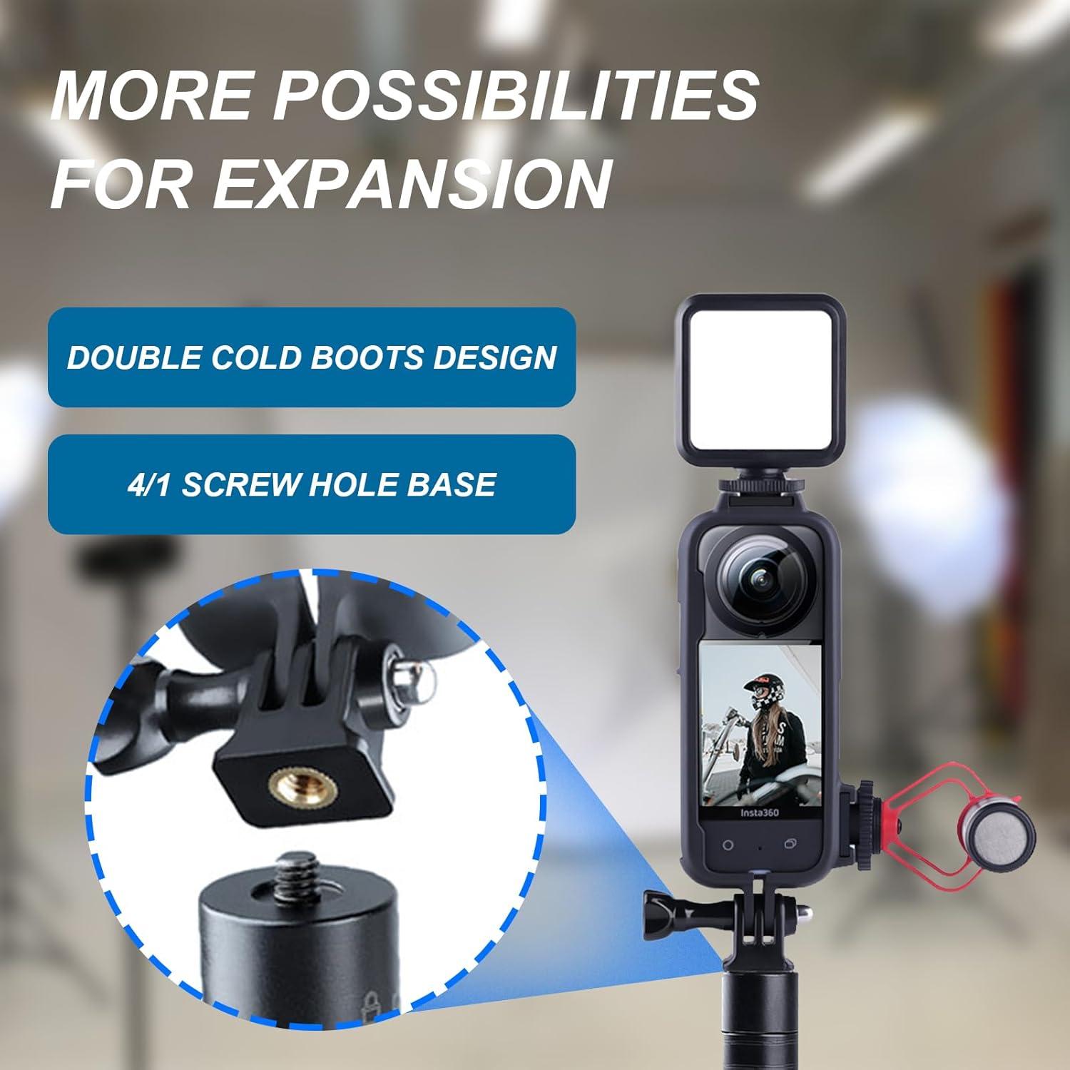 Marco Protector para Insta360 X3 con Funda de Lente SRUIM