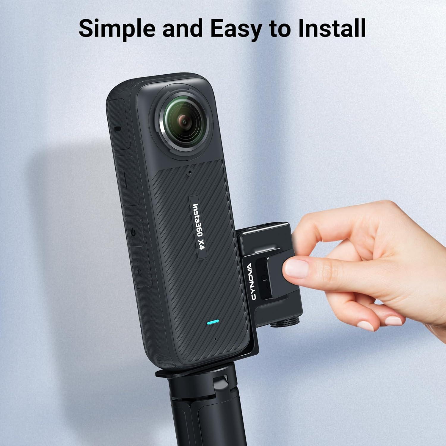 Soporte Mini Mic Invisible CYNOVA para Insta360 X4/X3