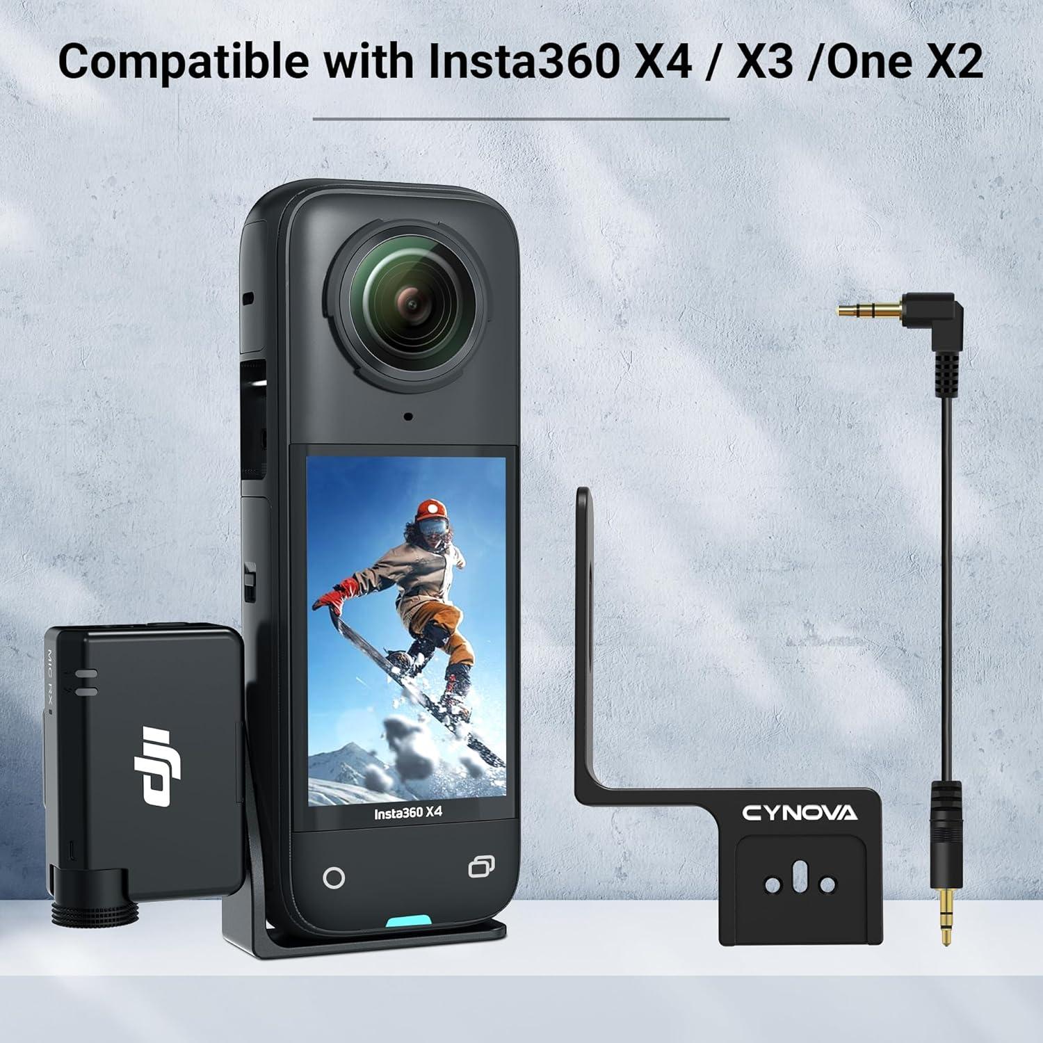 Soporte Mini Mic Invisible CYNOVA para Insta360 X4/X3
