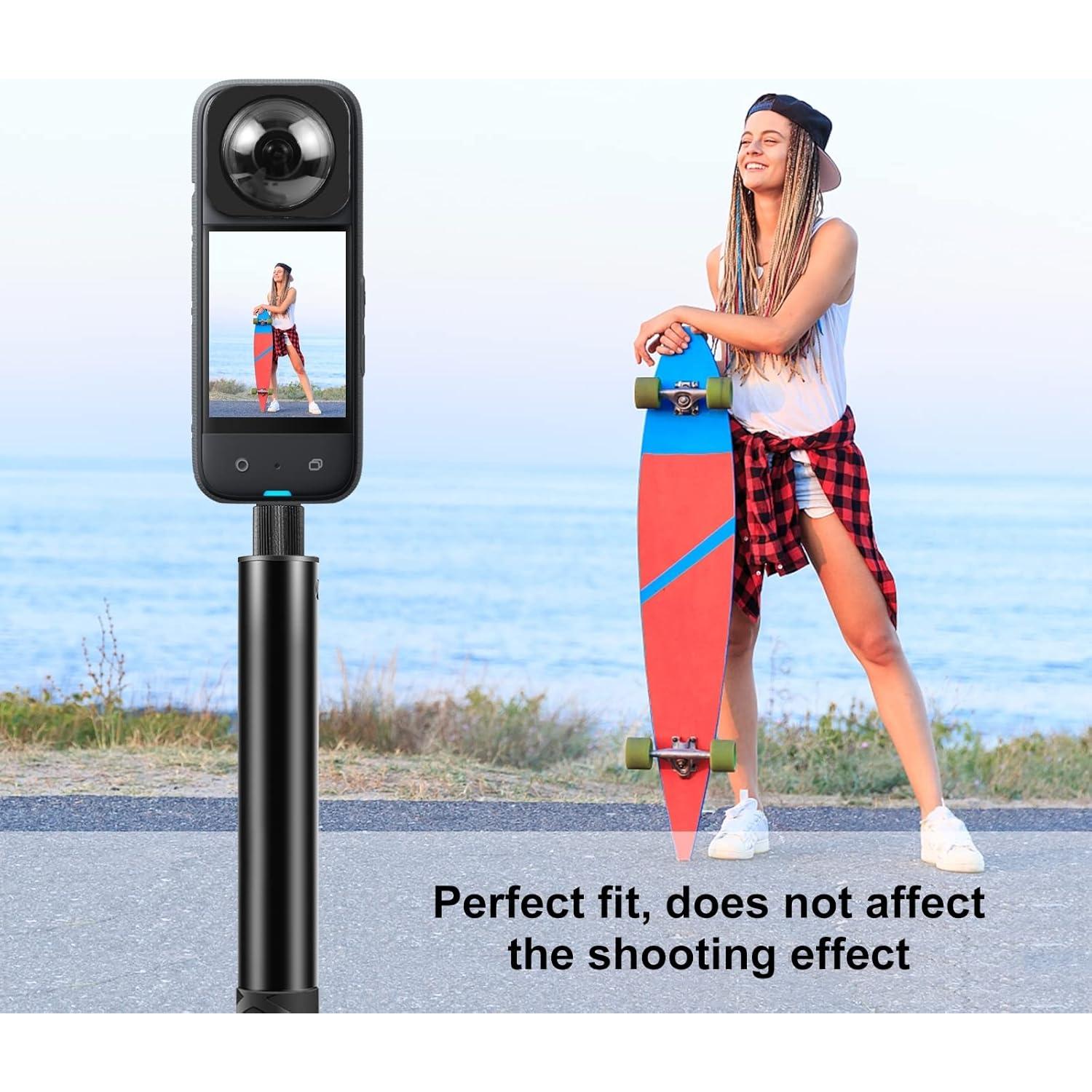 Protector de Lente Adhesivo PULUZ para Insta360 X3 Vidrio Templado