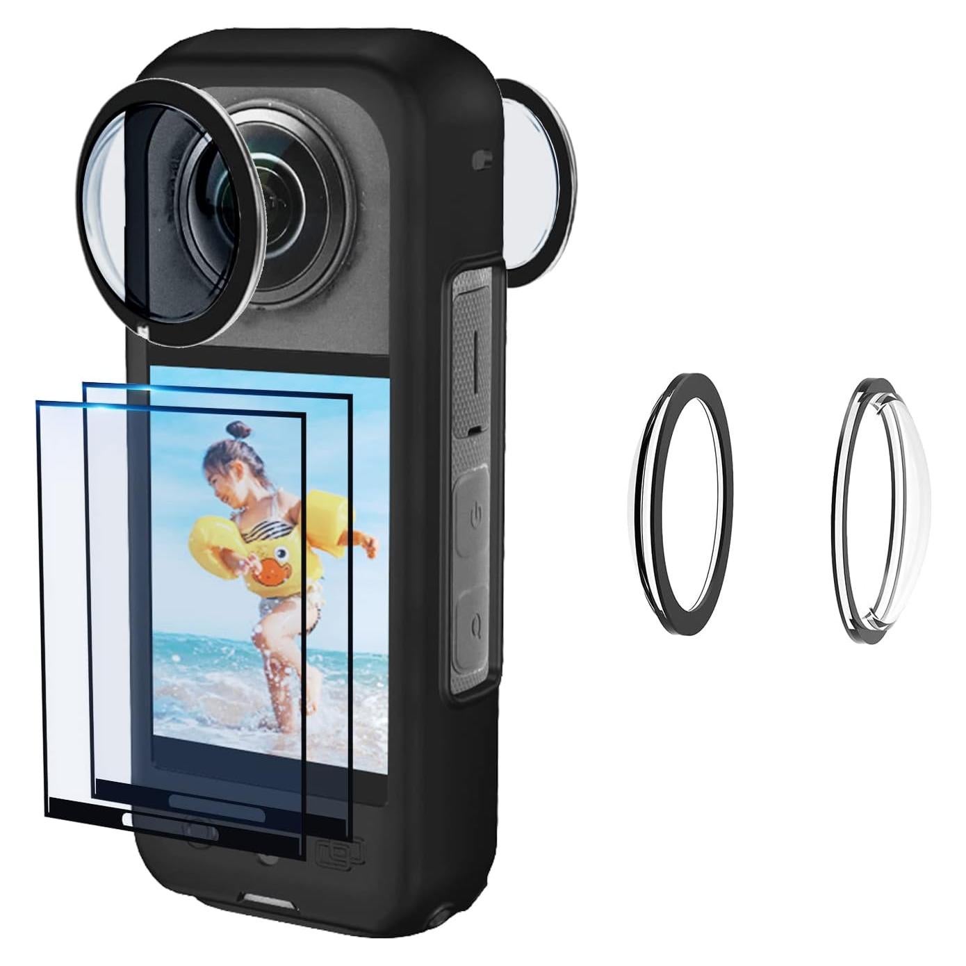 Protectores de Lente y Pantalla JZW-Shop para Insta 360 X3