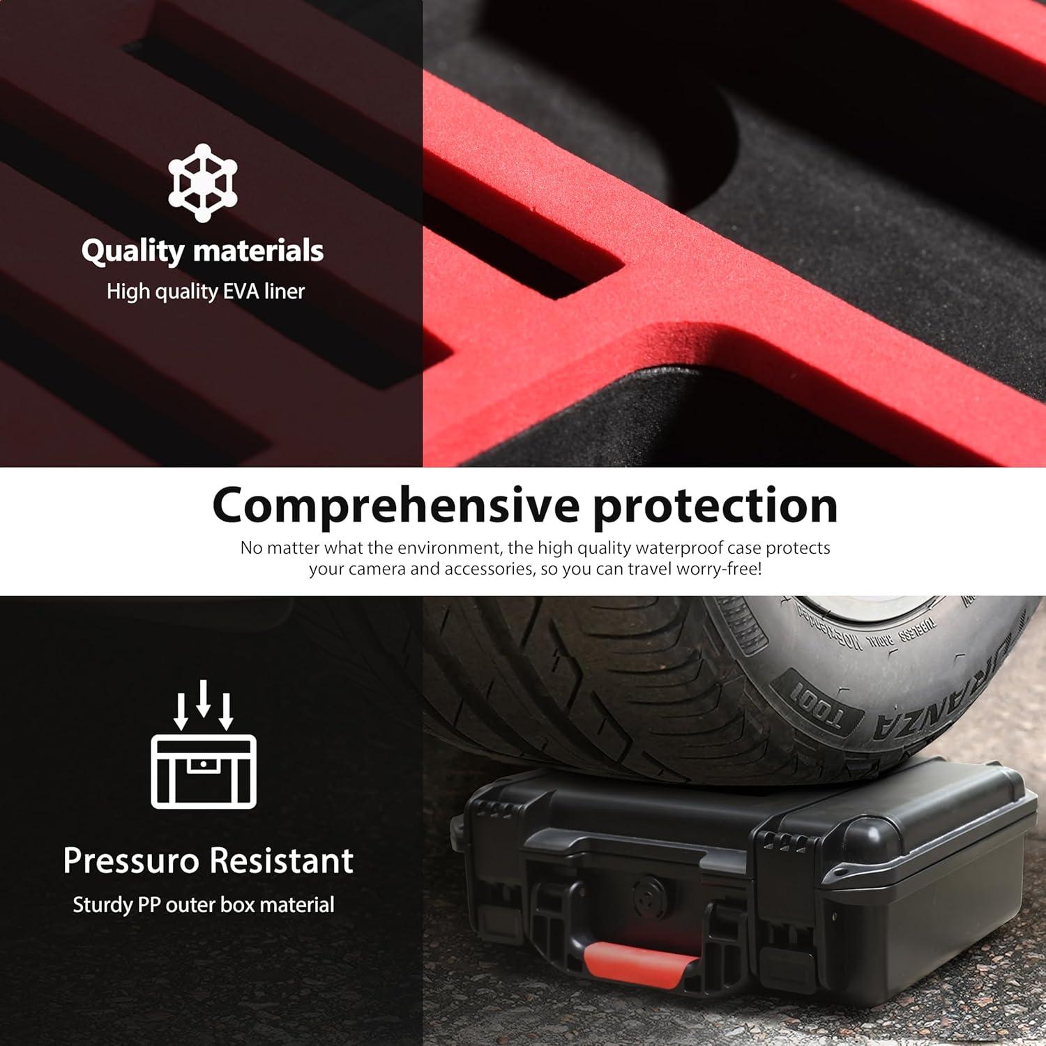 Funda Impermeable Tomat para Insta360 X4/X3, Doble Capa, IP67