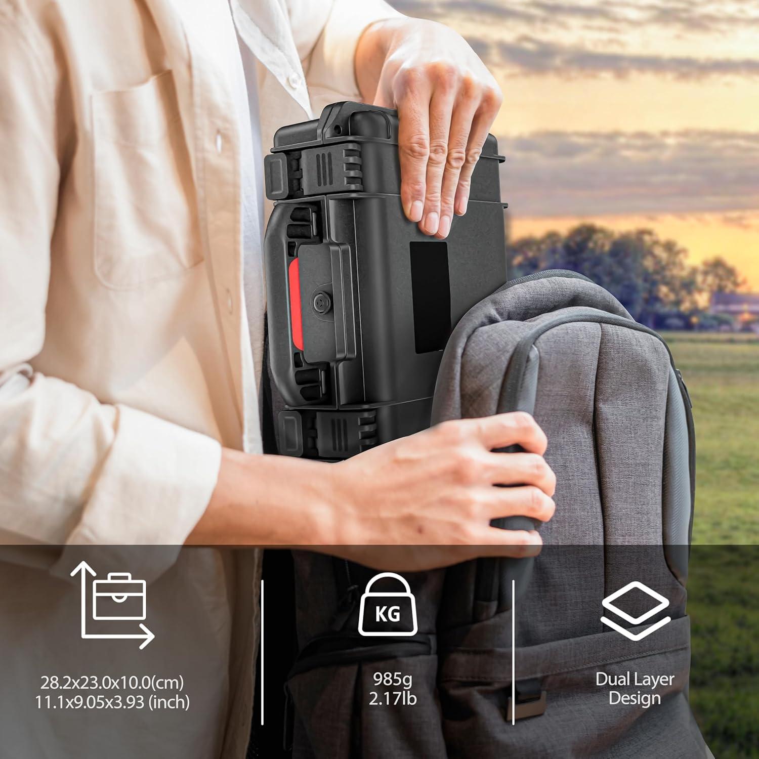 Funda Impermeable Tomat para Insta360 X4/X3, Doble Capa, IP67