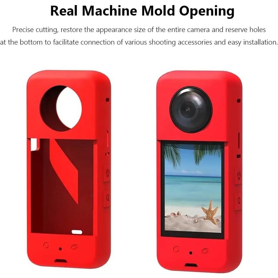 Funda Protectora Silicona Reflex Camera para Insta360 X3 - Antideslizante