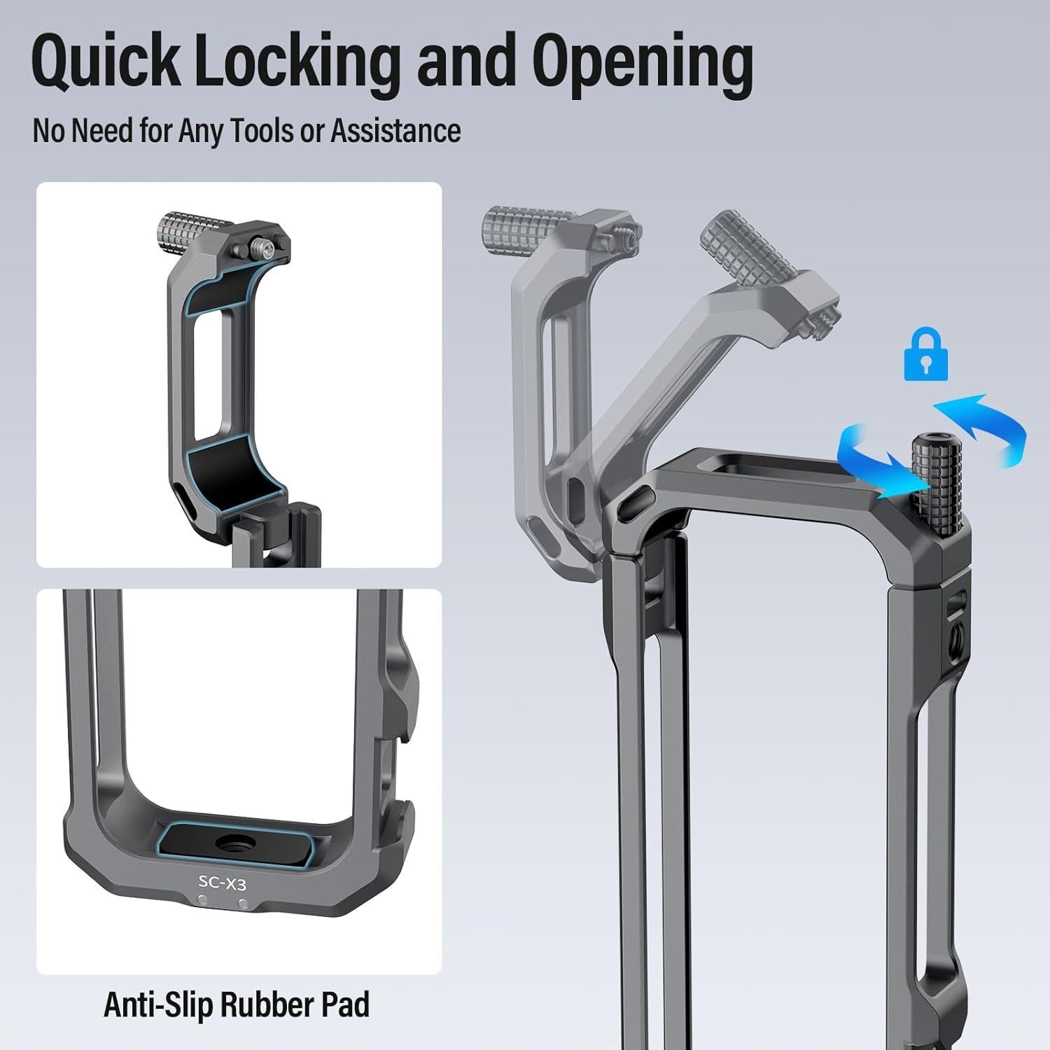 Jaula de Cámara SIRUI SC-X3 para Insta360 X3 con Cubierta