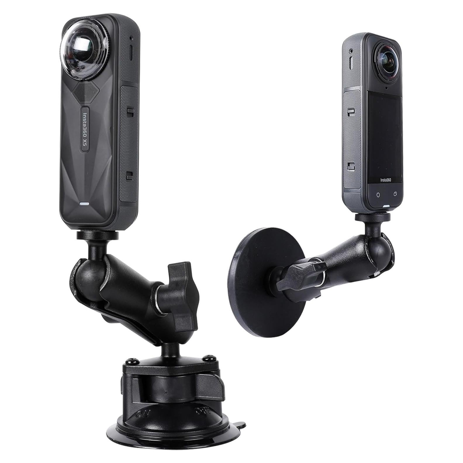 Soporte de Cámara Xik 2 en 1 con Ventosa y Magnético para Insta360