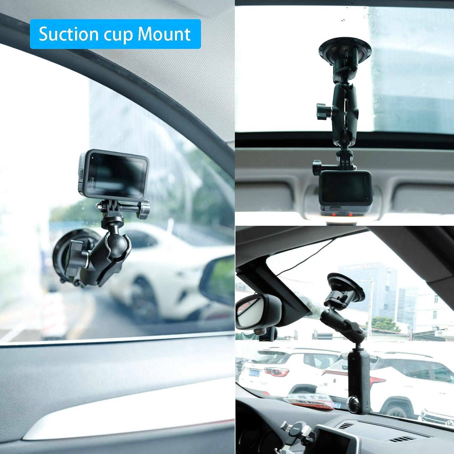 Soporte de Cámara Xik 2 en 1 con Ventosa y Magnético para Insta360