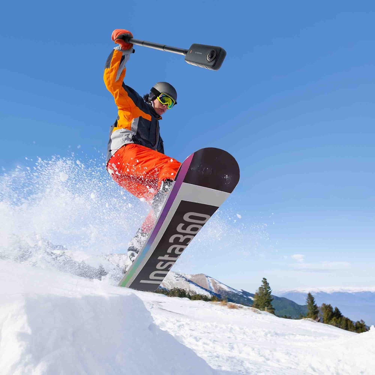 Cámara de acción 360 Insta360 X3 48MP HDR 5.7K Negra