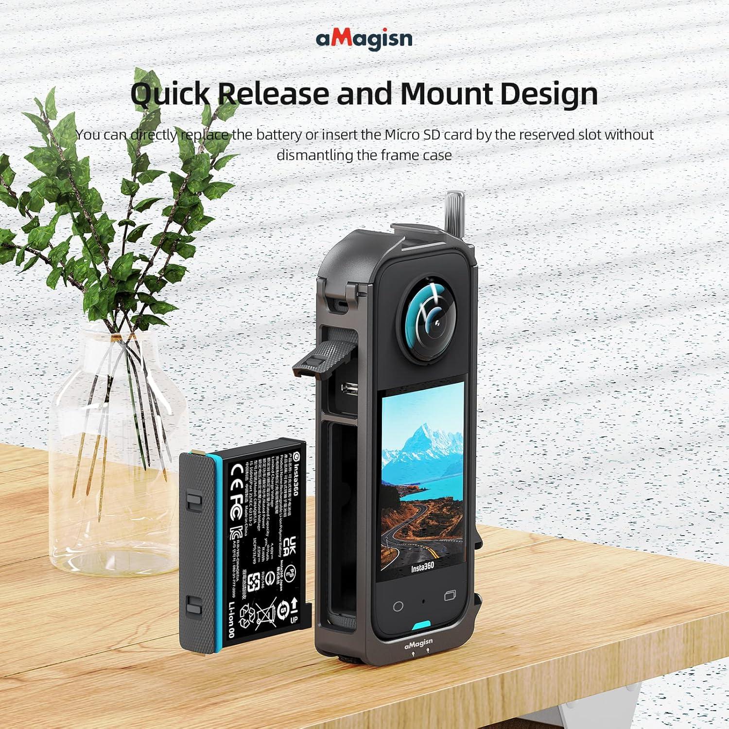 Jaula Protectora de Aluminio Rszfnjxry para Insta360 X3