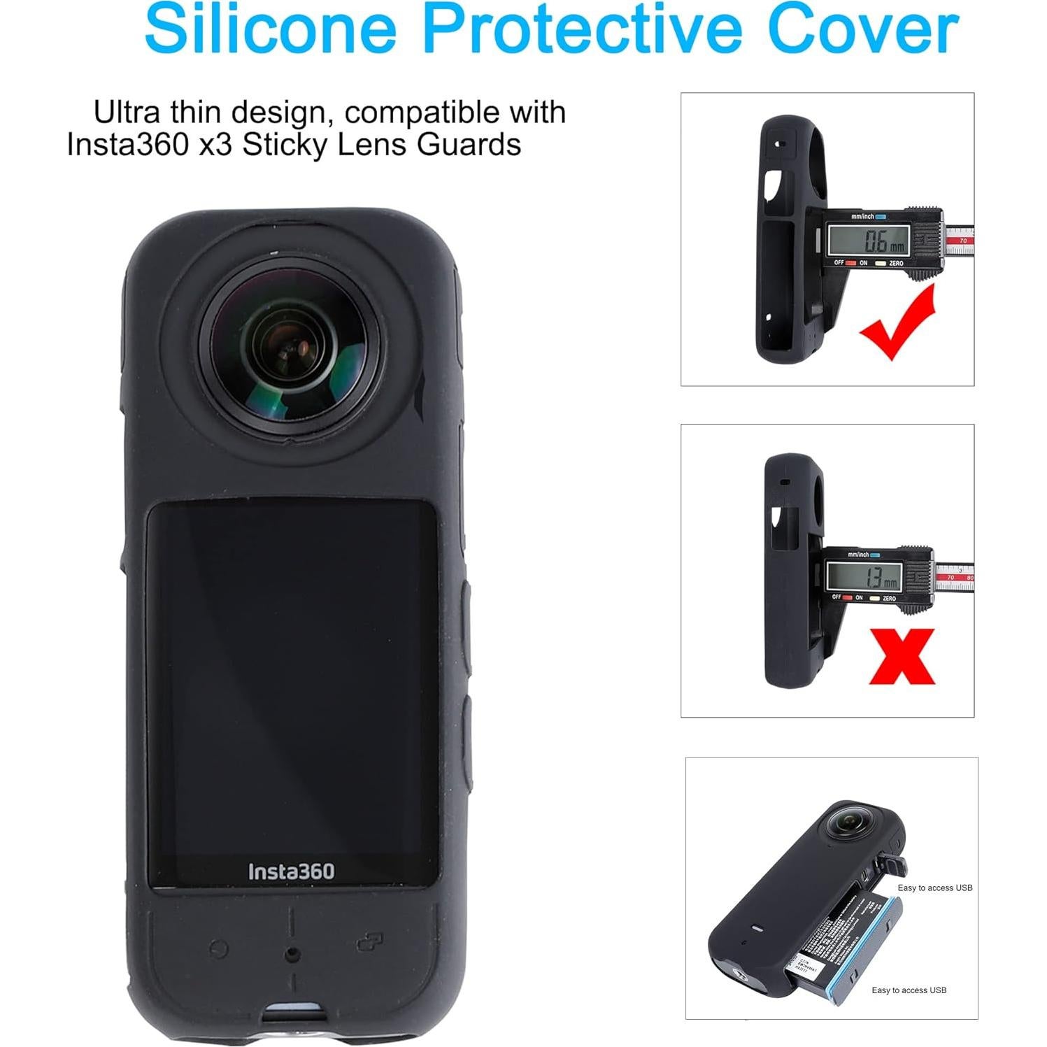 Kit de Accesorios PellKing para Cámara Insta360 X3