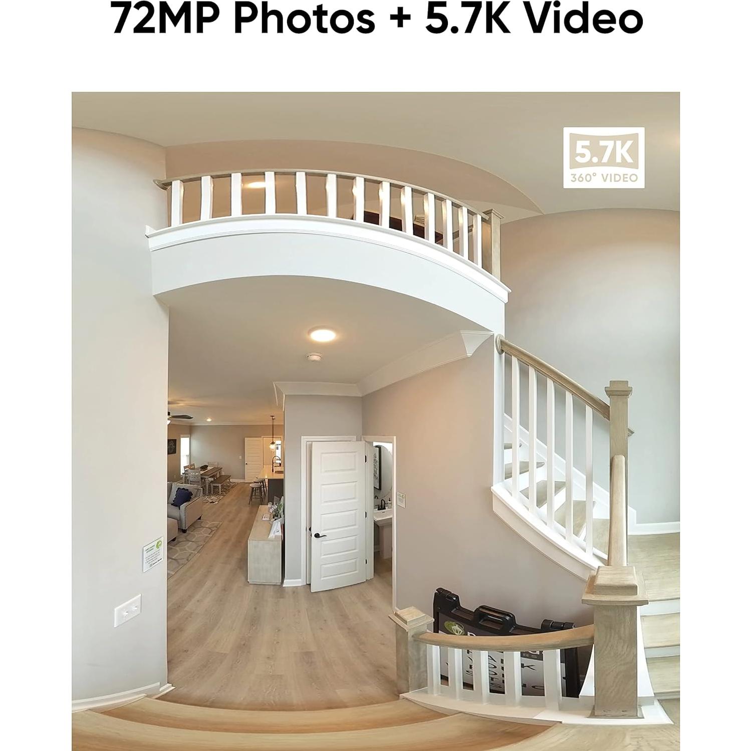 Kit de Tour Virtual Insta360 X3 - Cámara 360 72MP 5.7K HDR