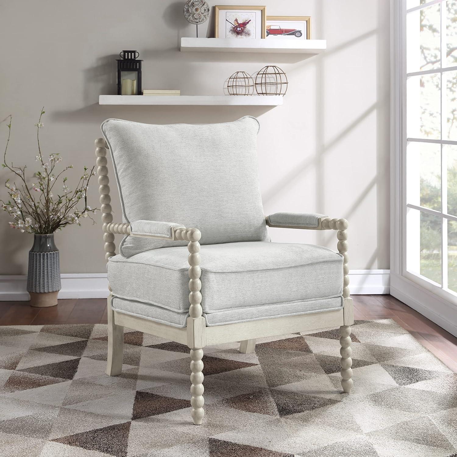 Silla de Acento Kaylee Spindle OSP Home Furnishings Gris