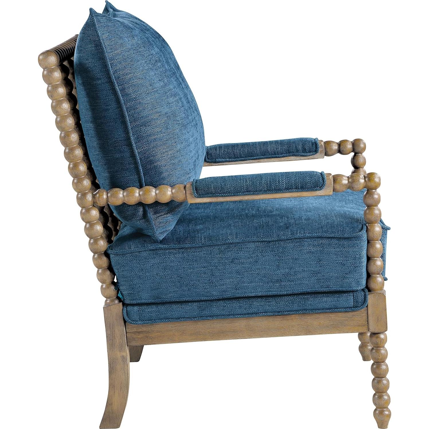 Silla de Acento OSP Home Furnishings Fletcher Azul Marino