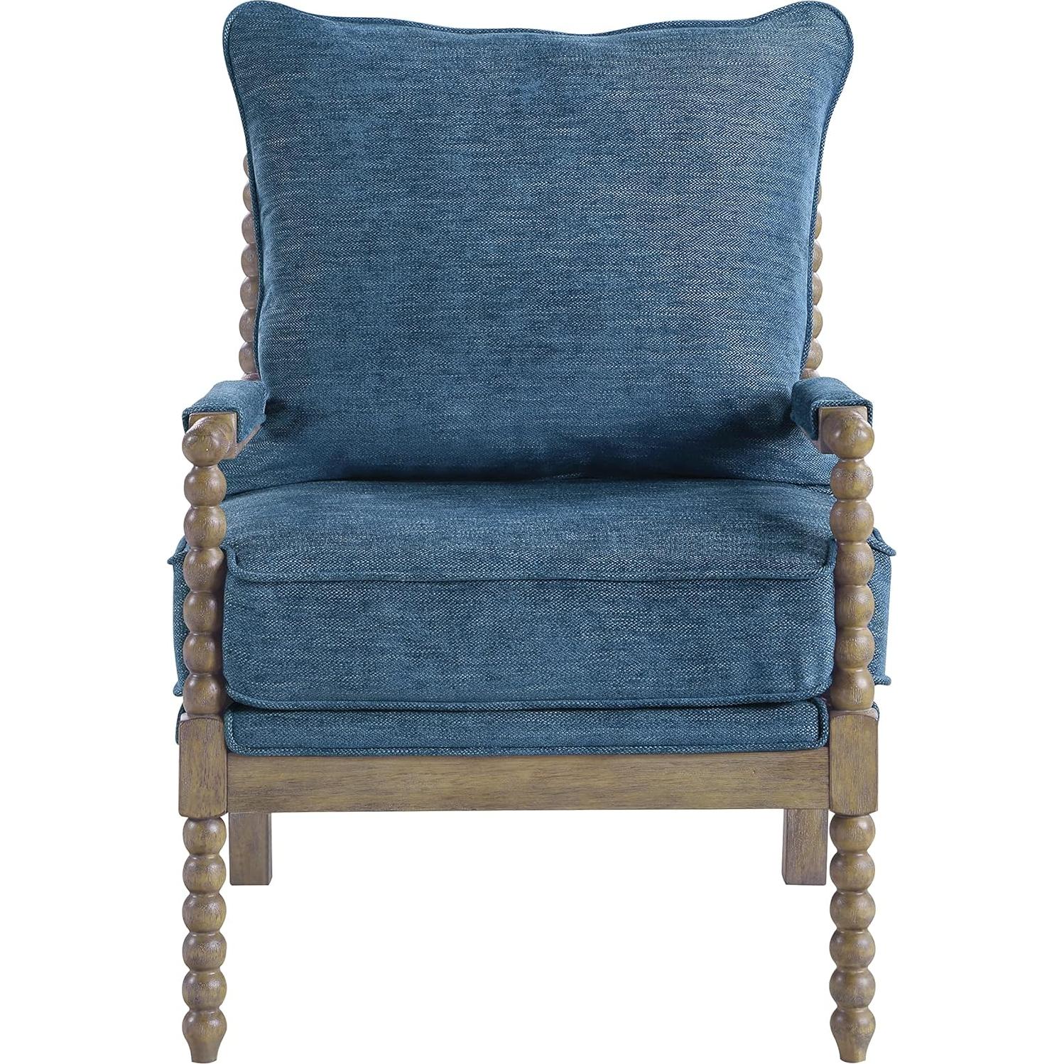 Silla de Acento OSP Home Furnishings Fletcher Azul Marino