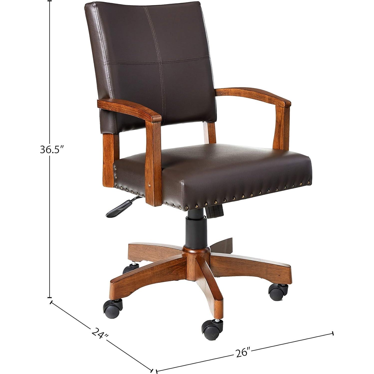 Silla de Banquero Deluxe OSP Home Furnishings Cuero Espresso