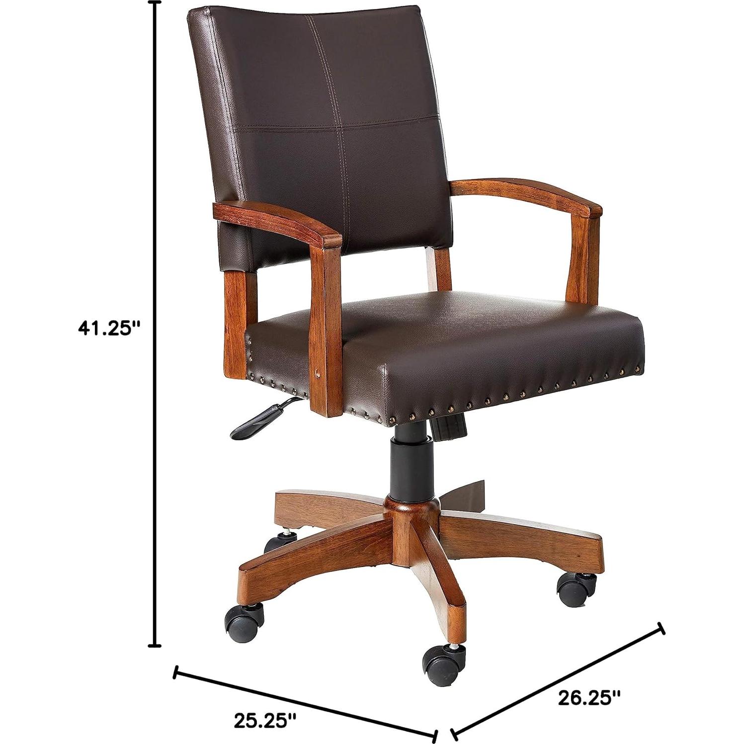 Silla de Banquero Deluxe OSP Home Furnishings Cuero Espresso