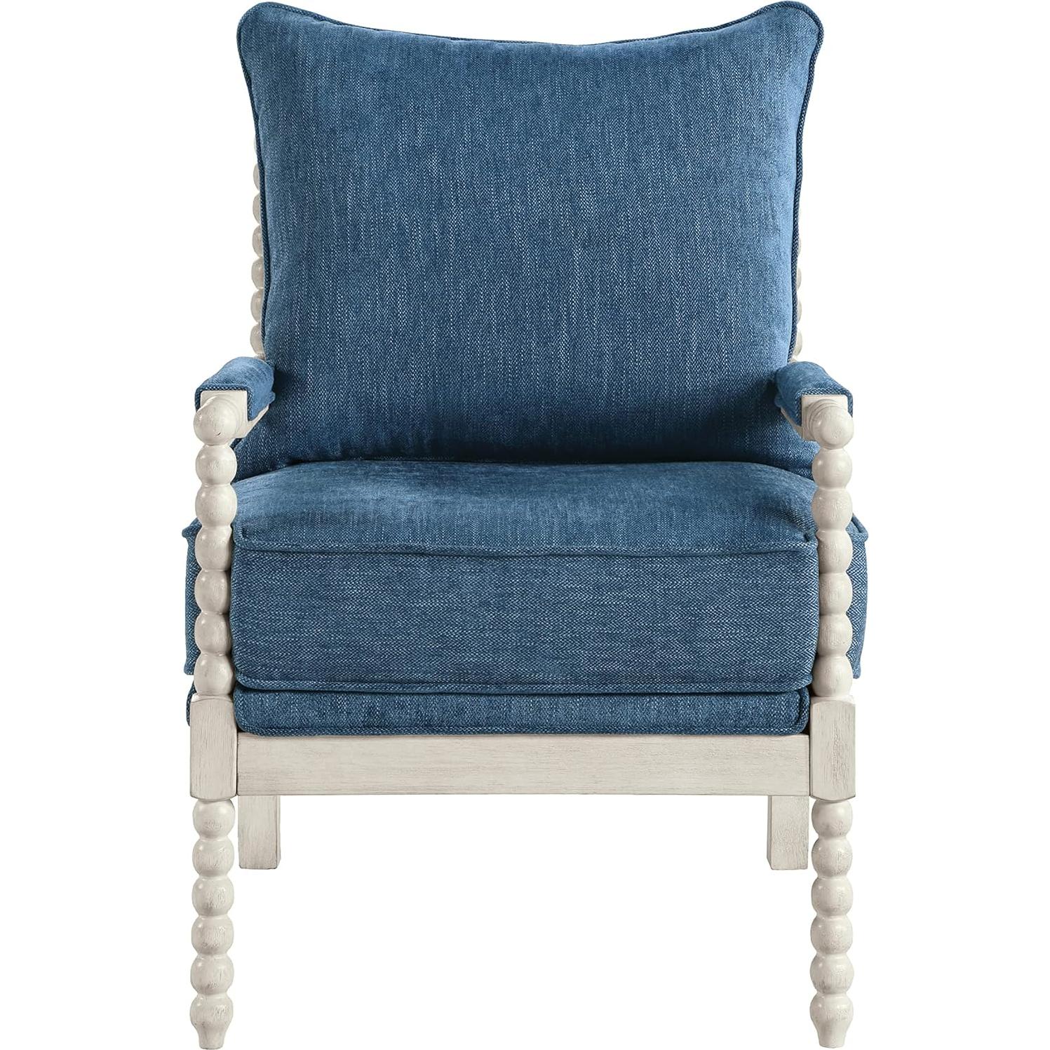 Silla de Acento OSP Kaylee Spindle Tela Azul Marino