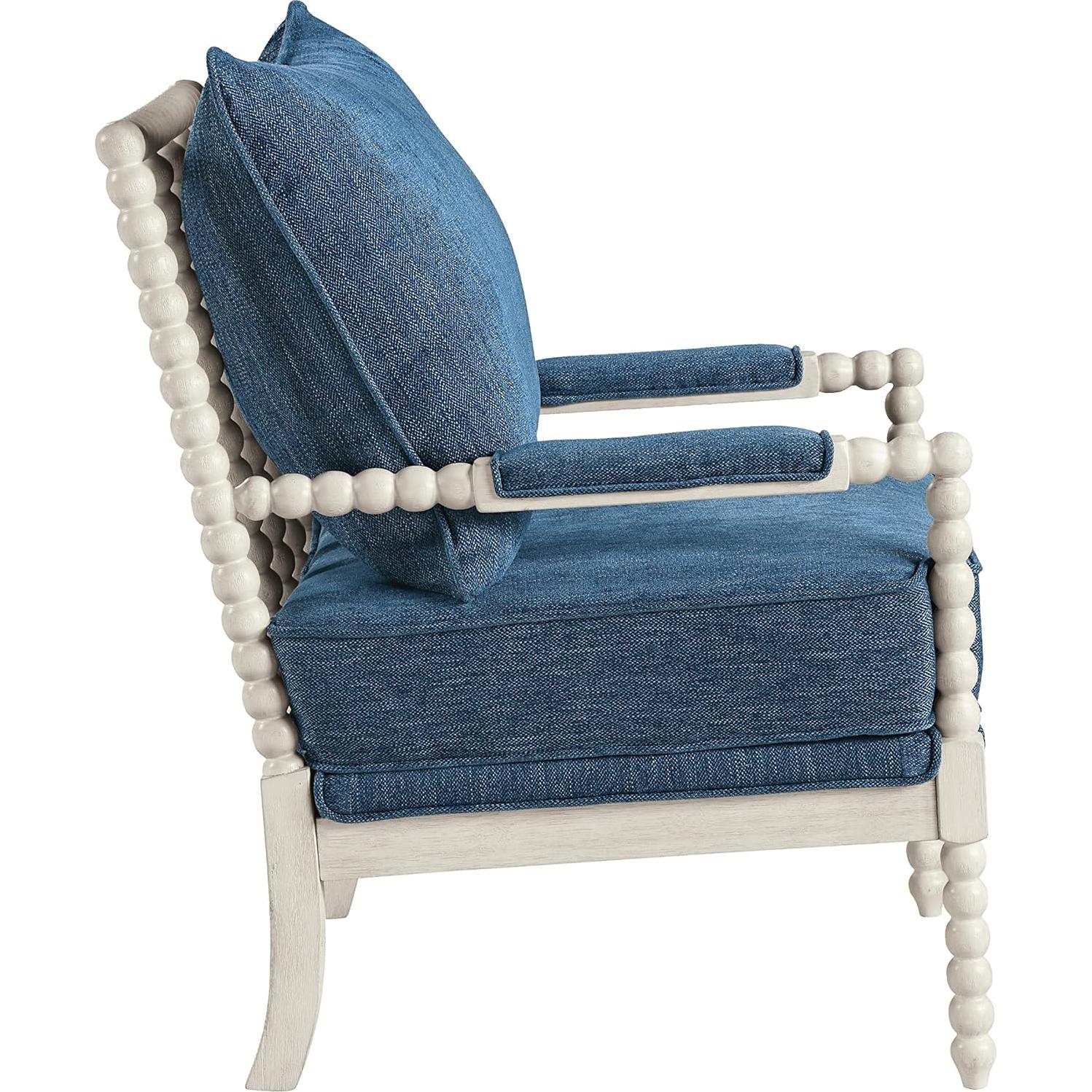 Silla de Acento OSP Kaylee Spindle Tela Azul Marino