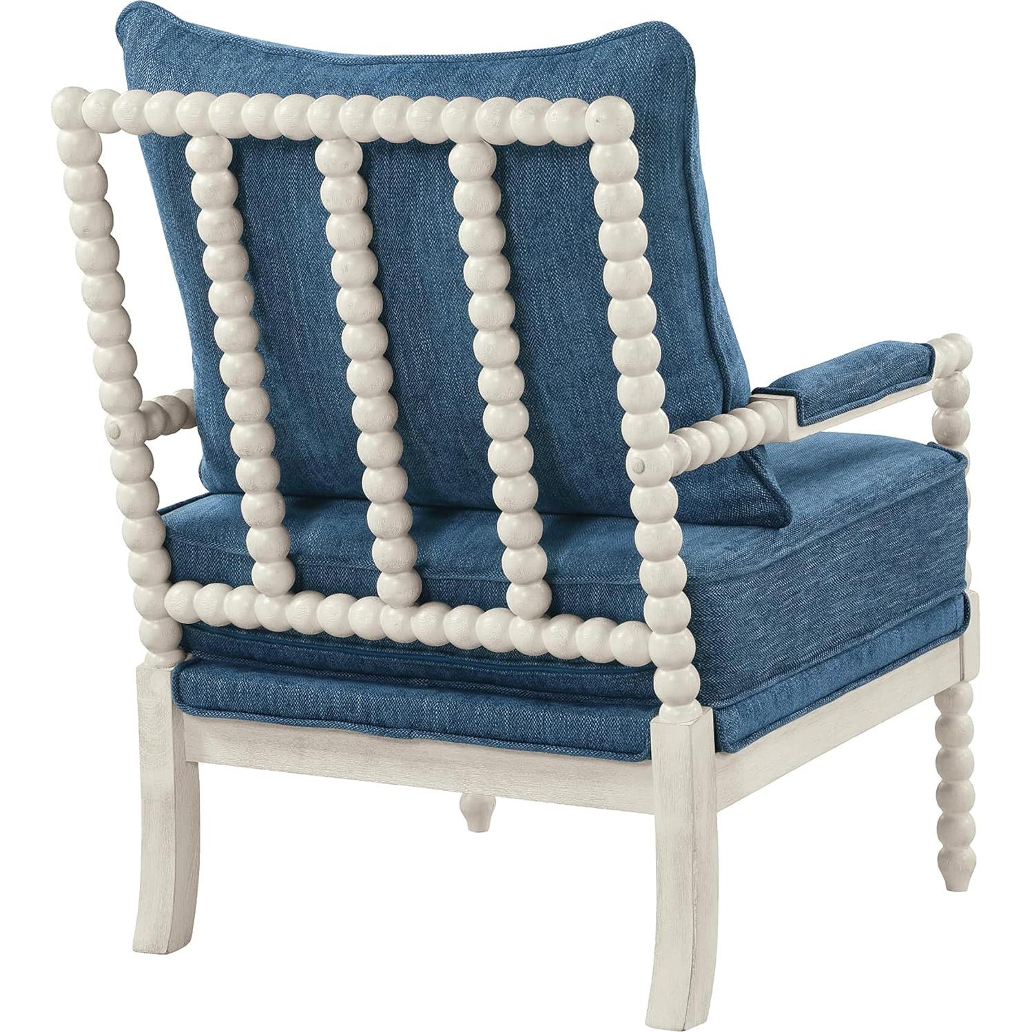 Silla de Acento OSP Kaylee Spindle Tela Azul Marino