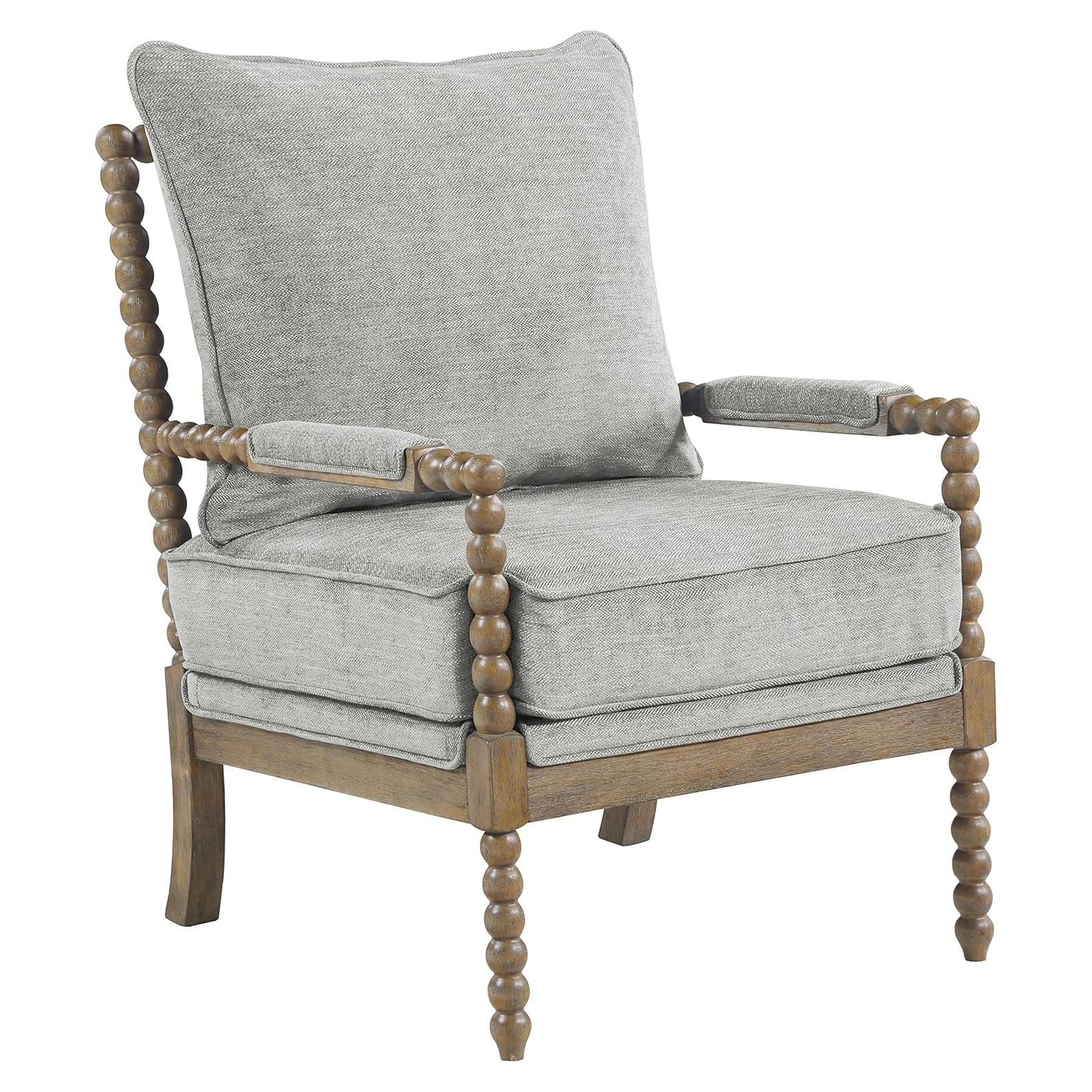 Silla de Acento OSP Home Furnishings Fletcher Tapizada Gris