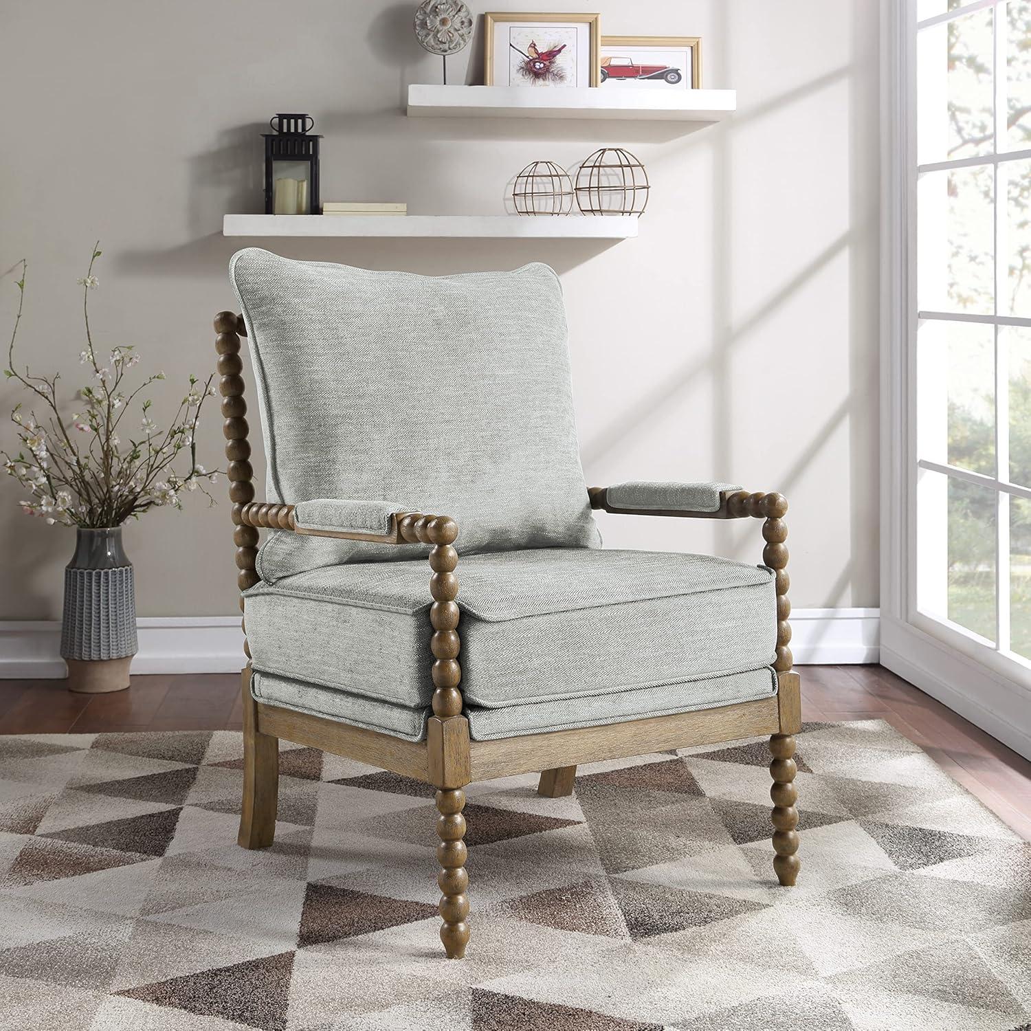 Silla de Acento OSP Home Furnishings Fletcher Tapizada Gris