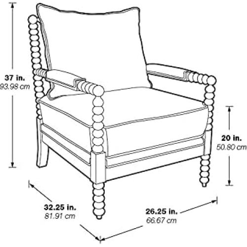 Silla de Acento OSP Home Furnishings Fletcher Tapizada Gris