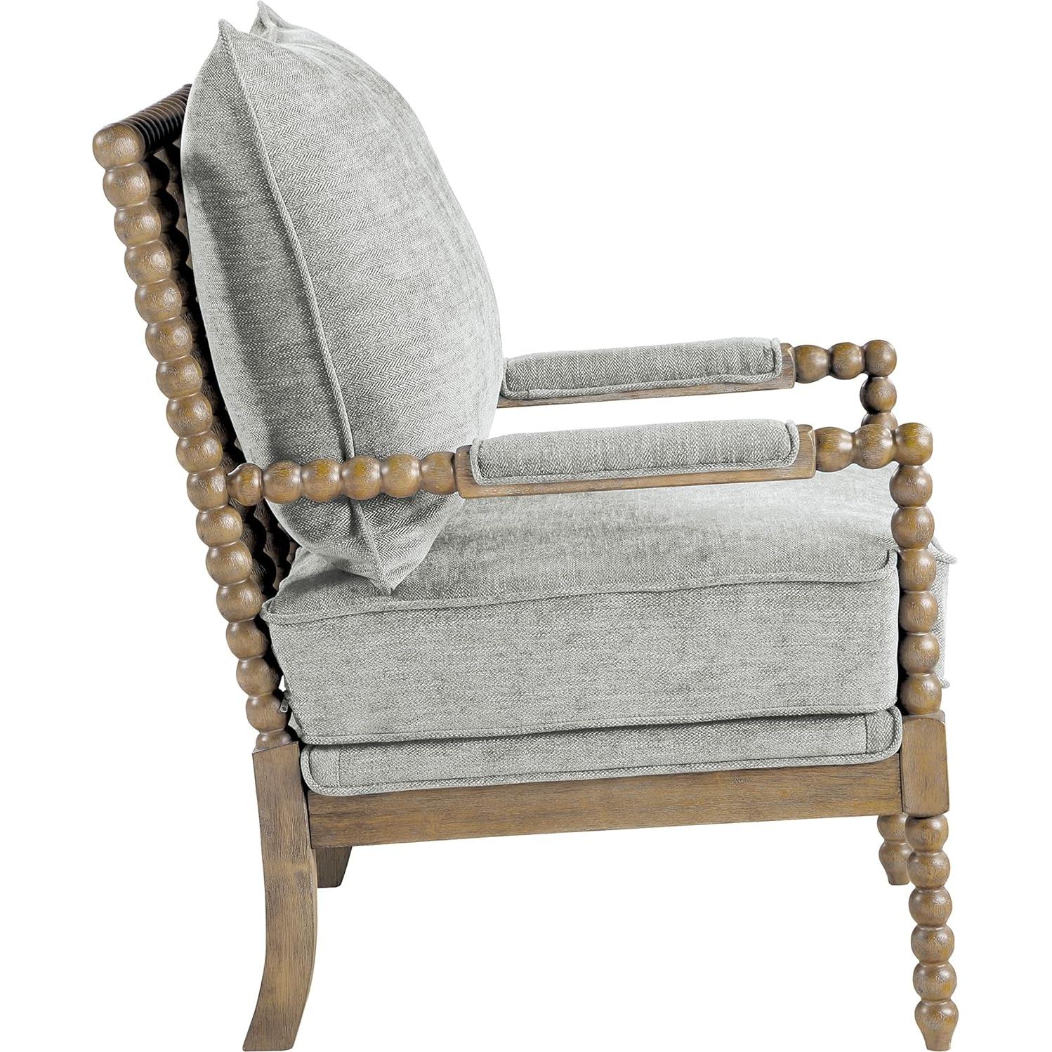 Silla de Acento OSP Home Furnishings Fletcher Tapizada Gris