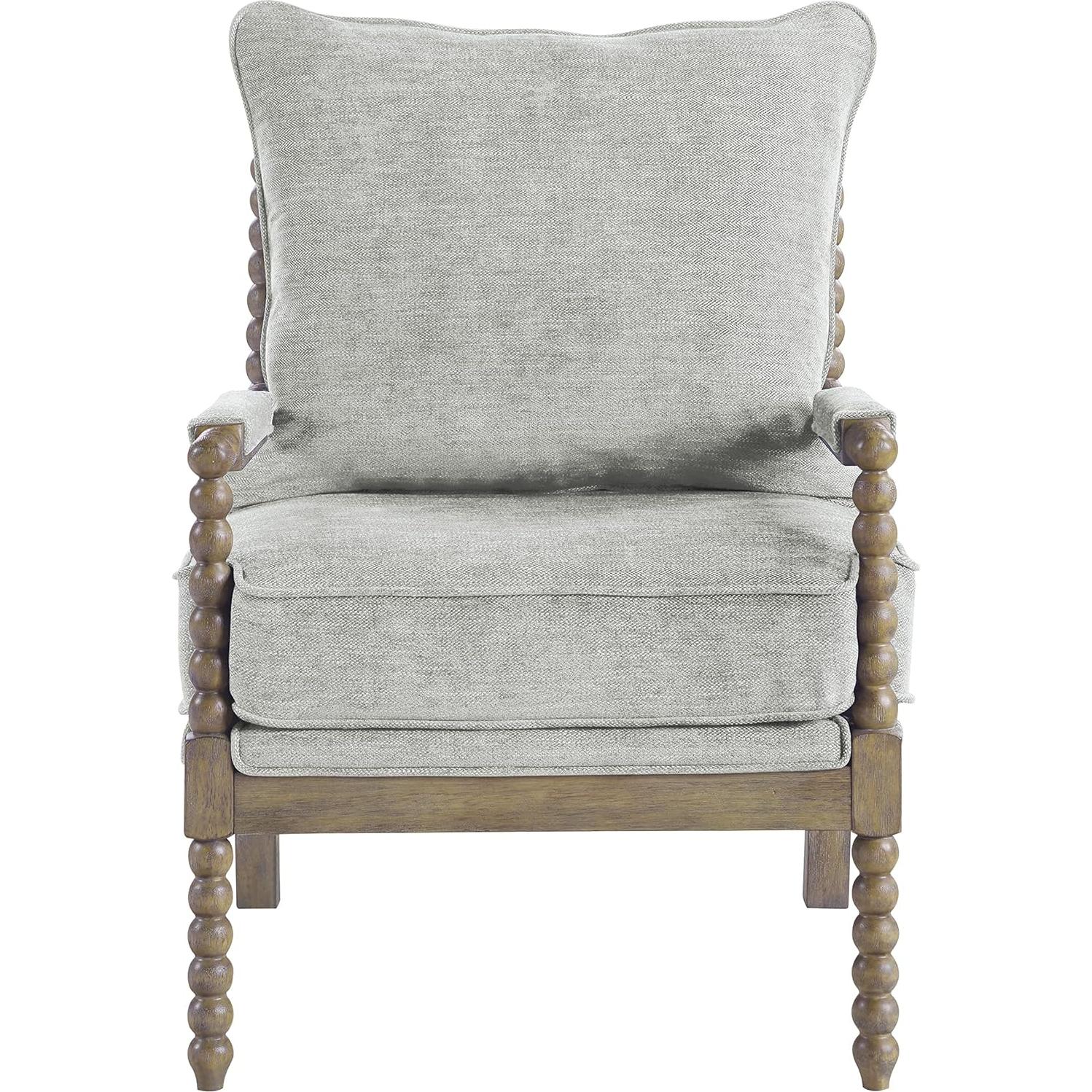 Silla de Acento OSP Home Furnishings Fletcher Tapizada Gris