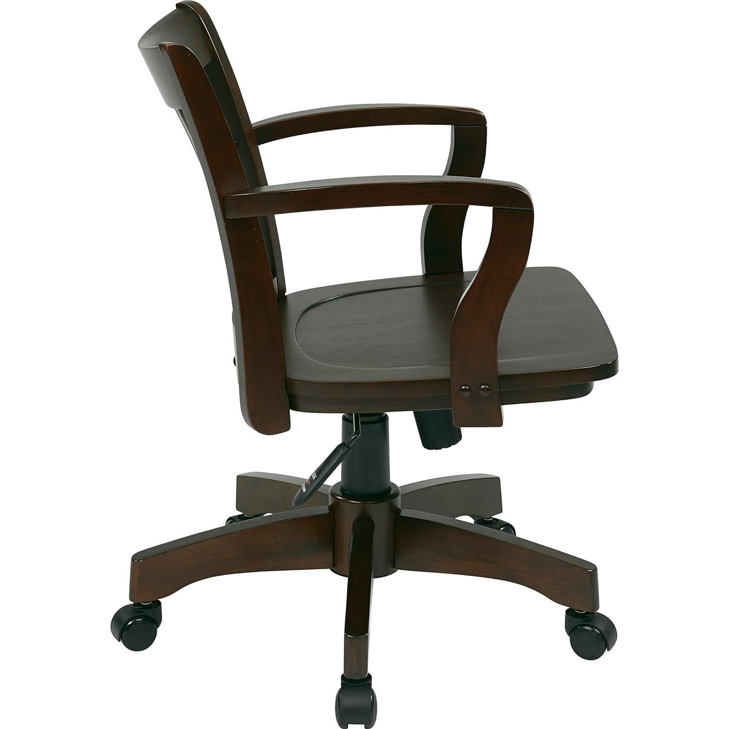 Silla de Escritorio de Madera Deluxe OSP Home Furnishings Ajustable