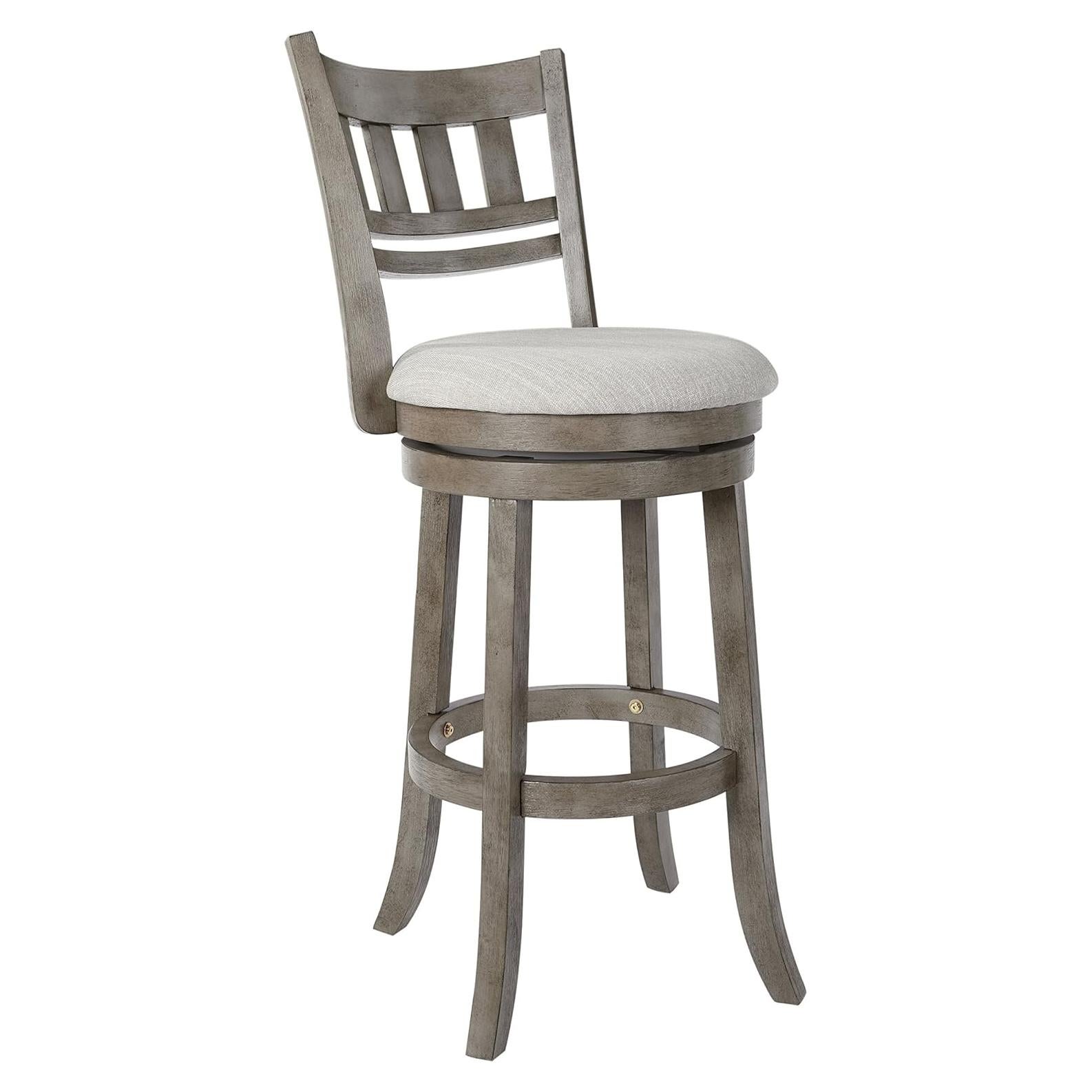 Silla giratoria de madera OSP Designs gris antiguo 76.2 cm