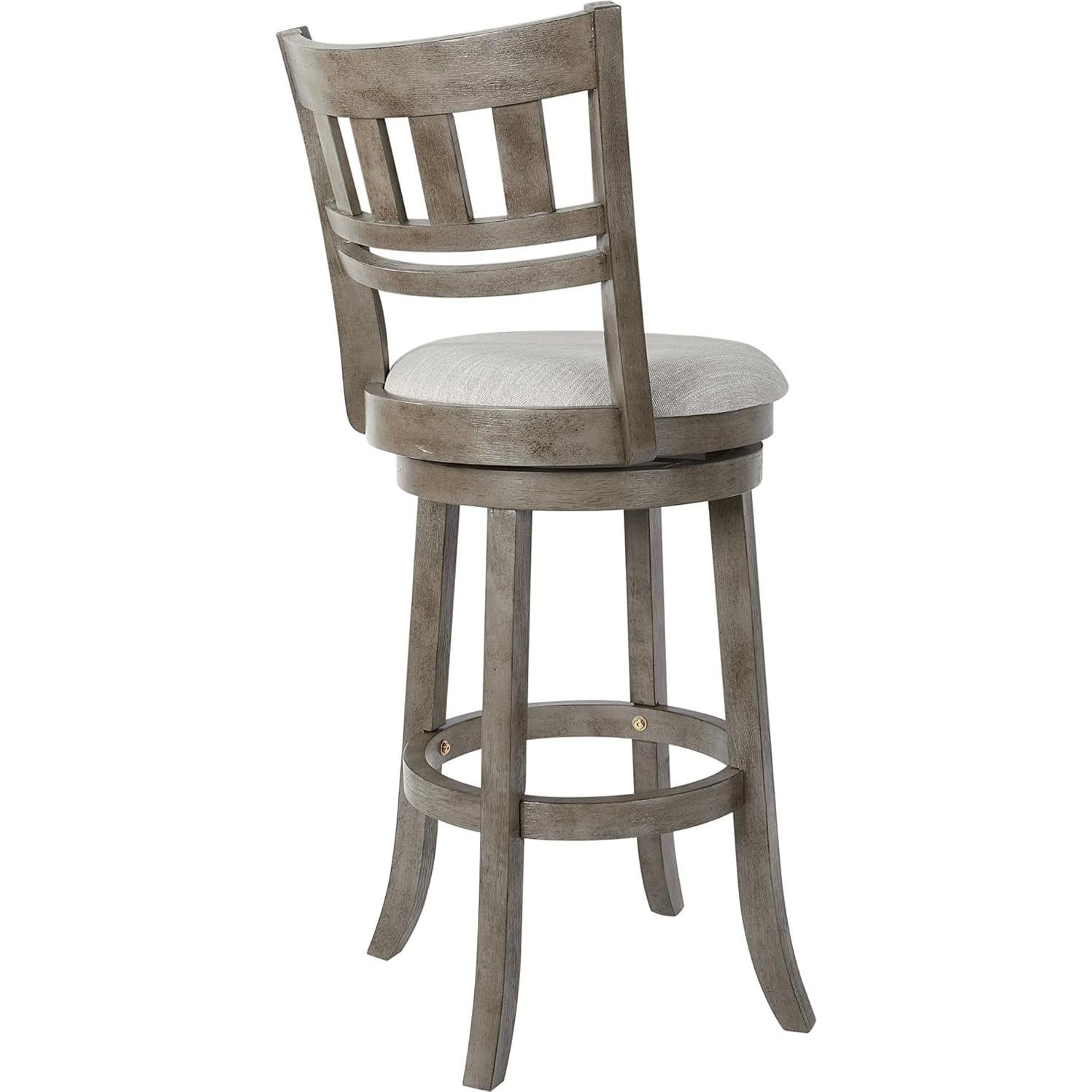 Silla giratoria de madera OSP Designs gris antiguo 76.2 cm