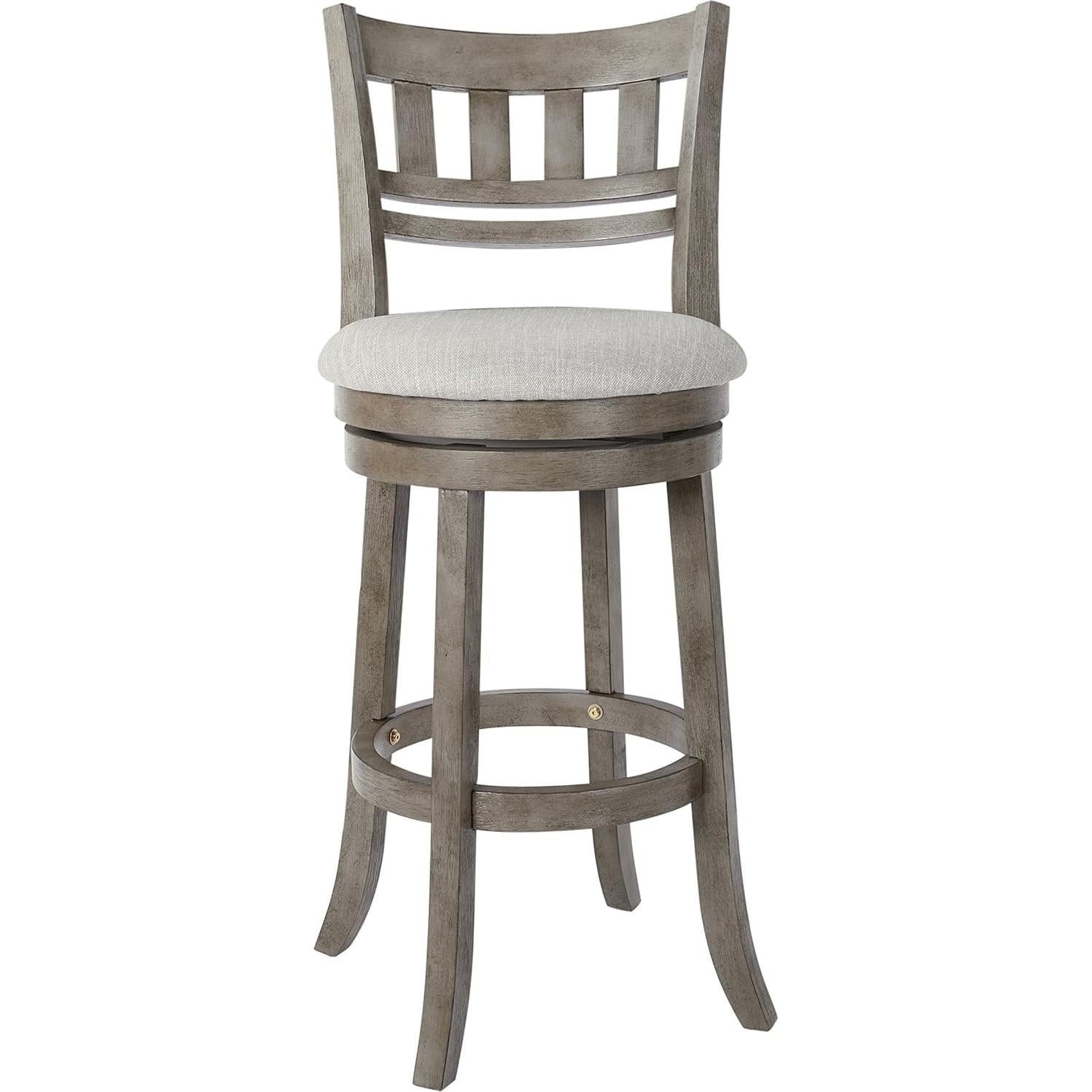 Silla giratoria de madera OSP Designs gris antiguo 76.2 cm