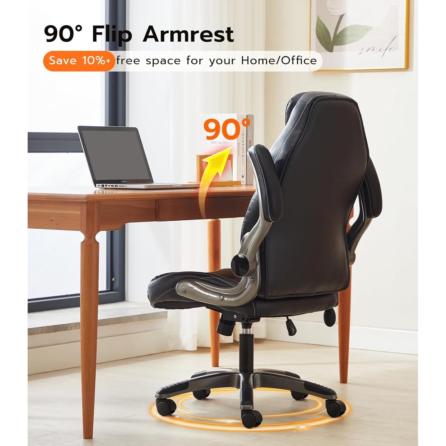 Silla de Oficina Ergonómica Ylzyxal con Soporte Lumbar Ajustable