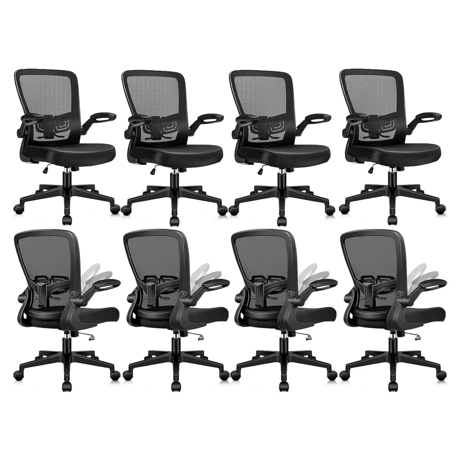 Silla de Oficina Ergonómica KLASIKA Negra con Soporte Lumbar