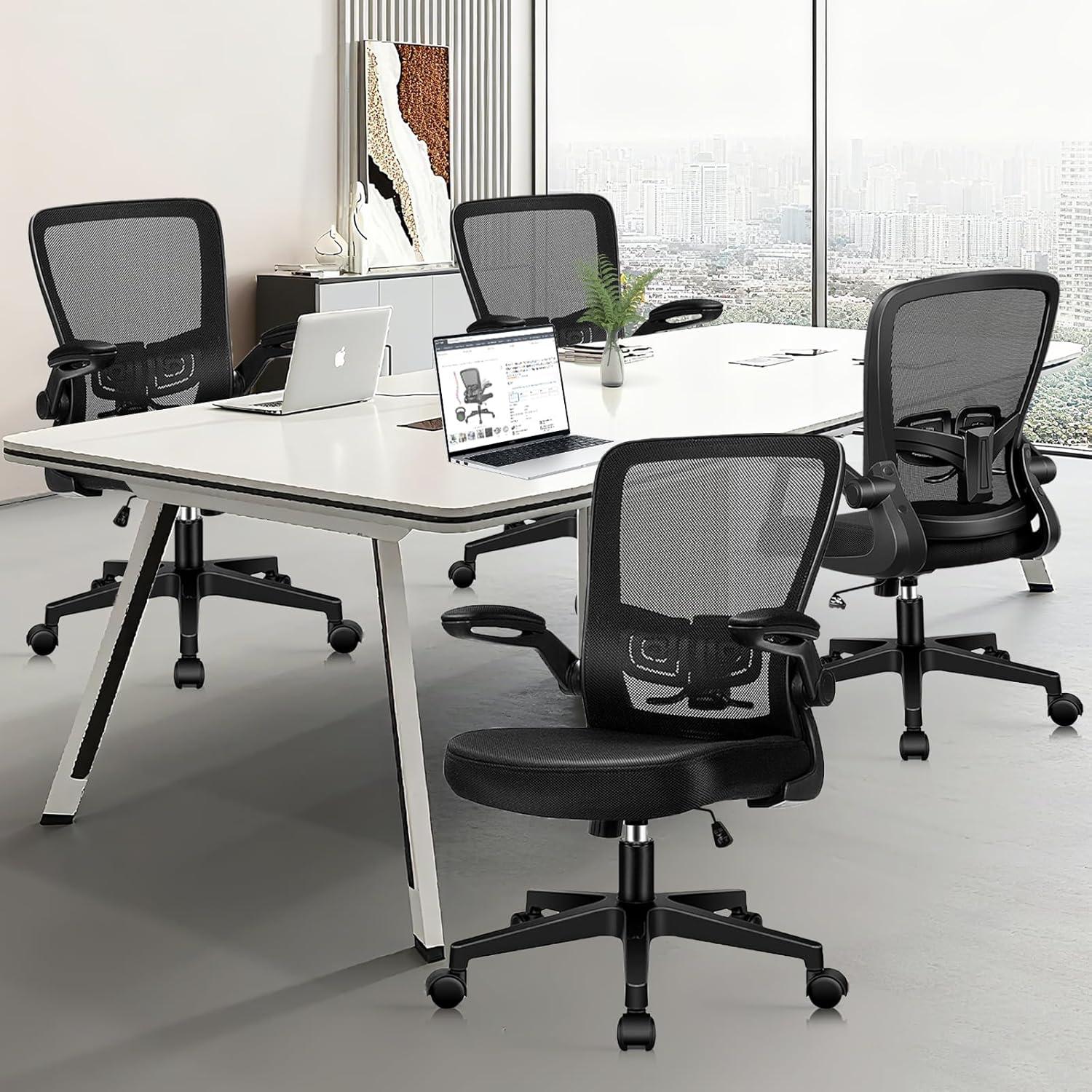 Silla de Oficina Ergonómica KLASIKA Negra con Soporte Lumbar