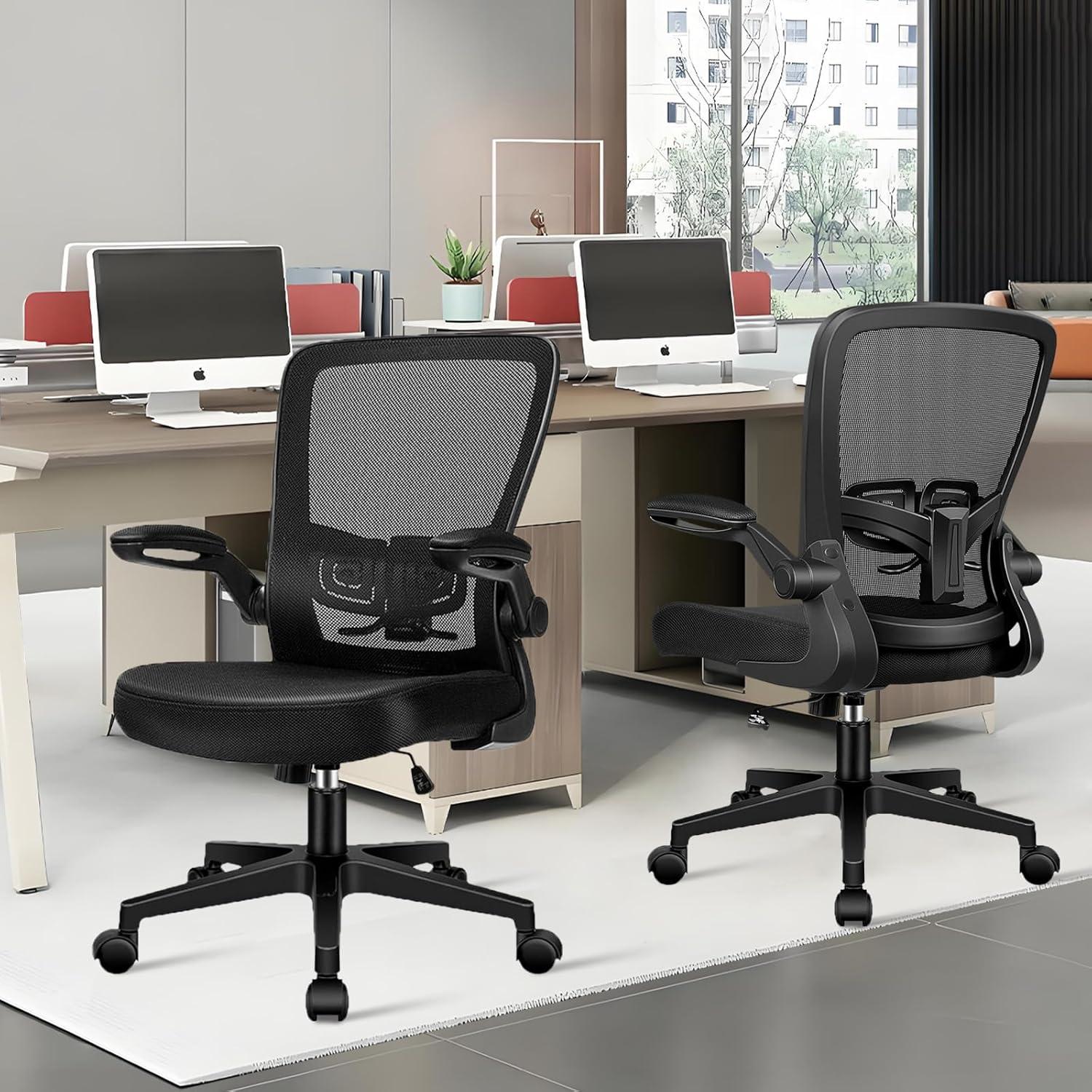 Silla de Oficina Ergonómica KLASIKA Negra con Soporte Lumbar