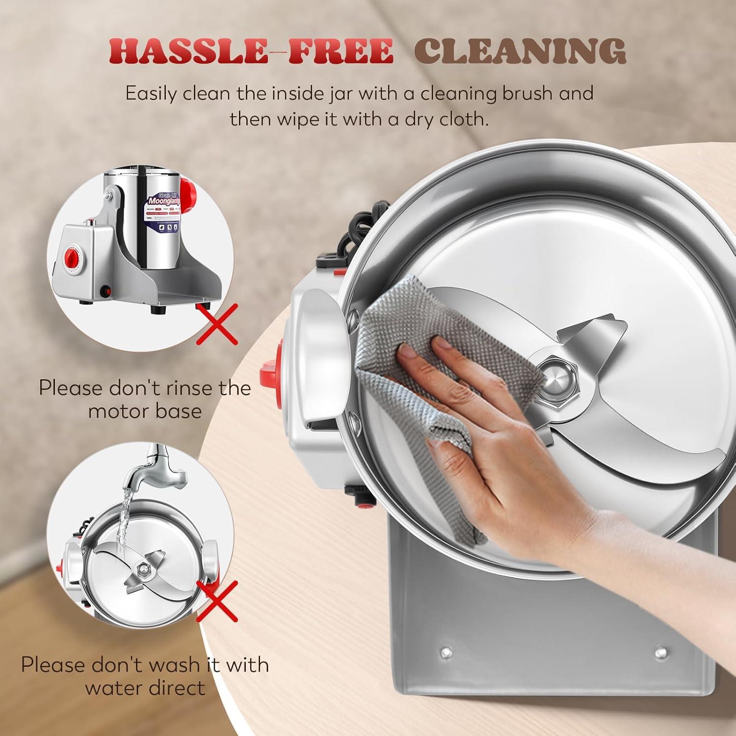 Molinillo de Granos Eléctrico Moongiantgo 800g 2500W