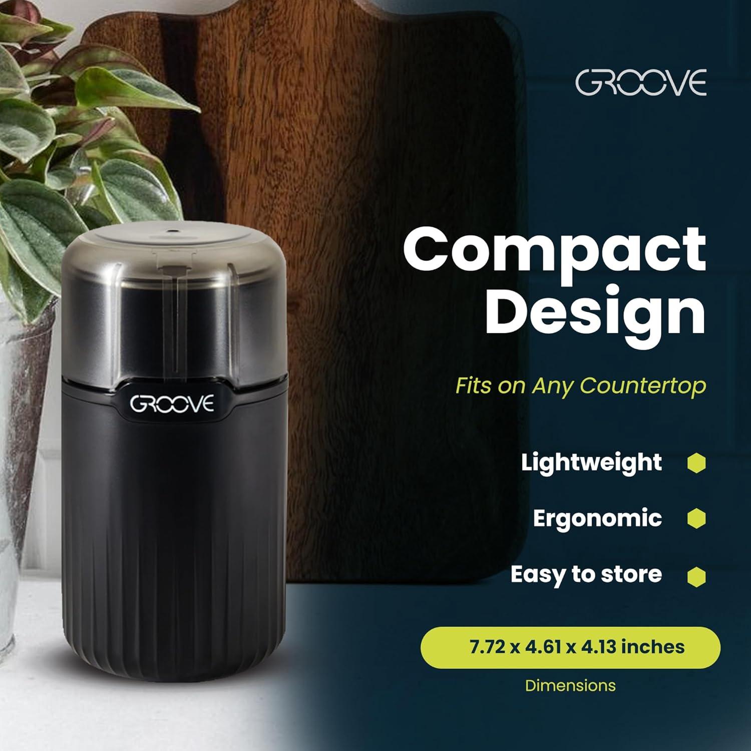 Molino Eléctrico Groove Ripster 30,000 RPM Acero Inoxidable