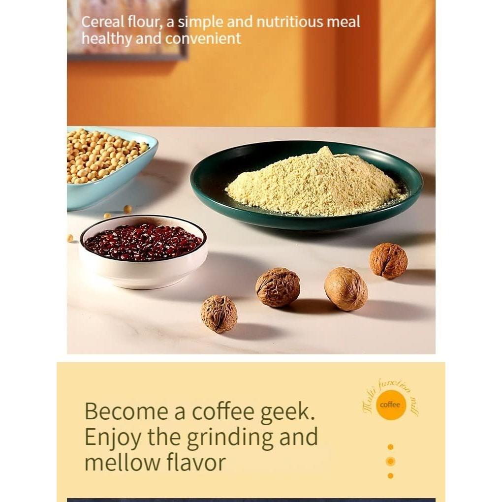 Molinillo Eléctrico GTUOXIES Blanco 150W para Café y Especias