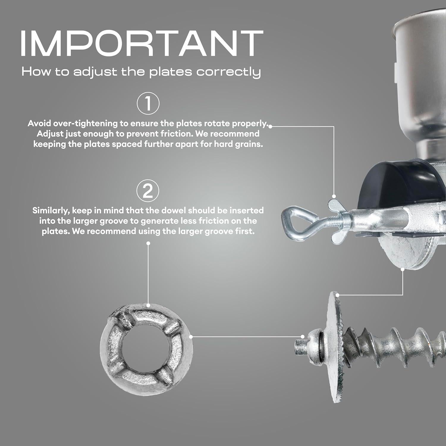 Molino Manual Atipikal de Hierro Fundido para Granos 3.5 kg