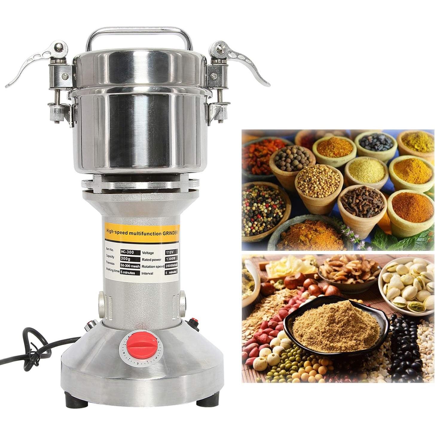 Molinillo Eléctrico de Granos YaeMarine 300g 110V Acero Inoxidable