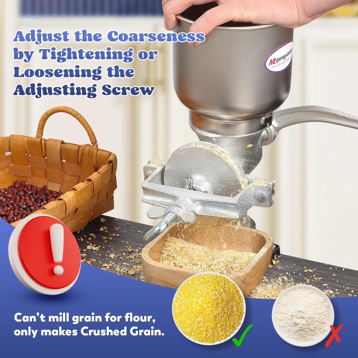 Molino de Maíz Manual Moongiantgo Hierro Fundido 700g