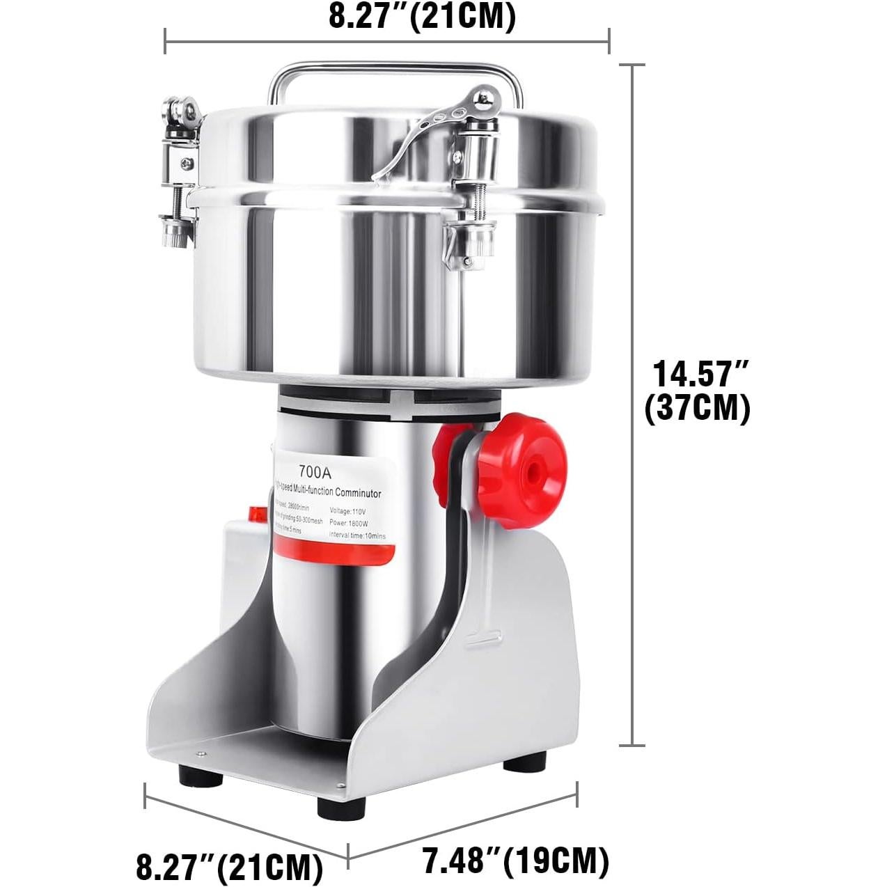 Molinillo Eléctrico de Granos Samger 700g 1800W Alta Velocidad