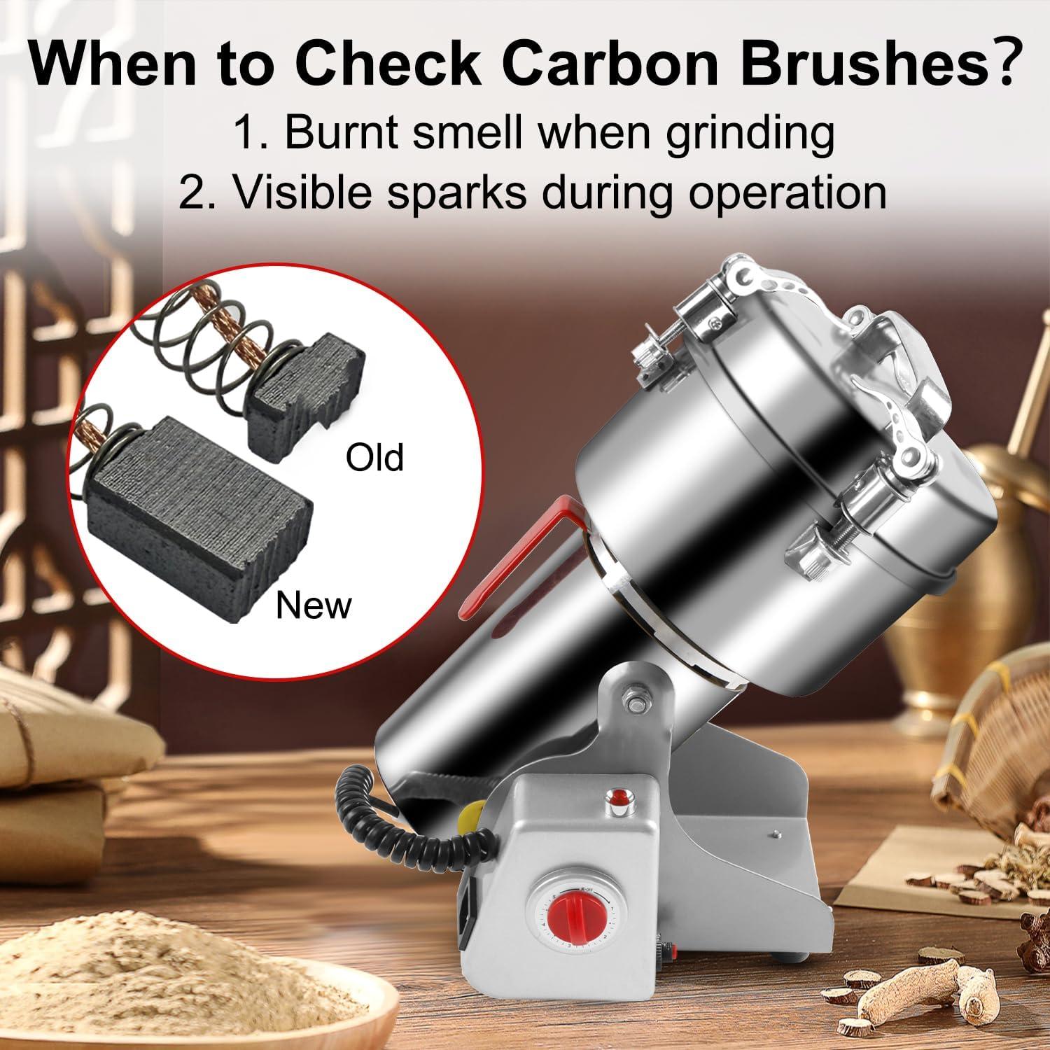 Molino de Granos Eléctrico WERISE 2000g Acero Inoxidable