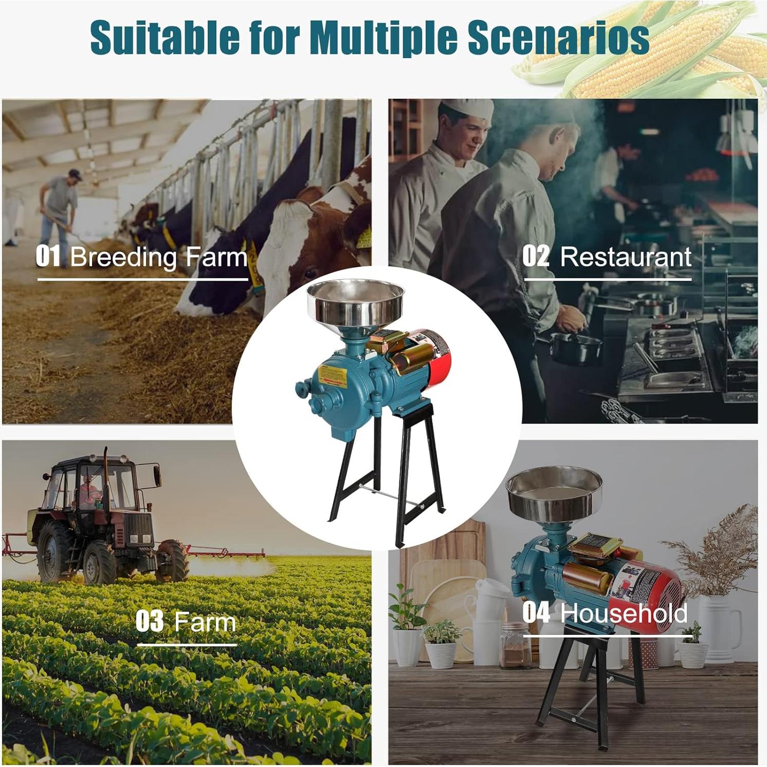 Molinillo Eléctrico SLSY 3000W 110V para Granos Secos