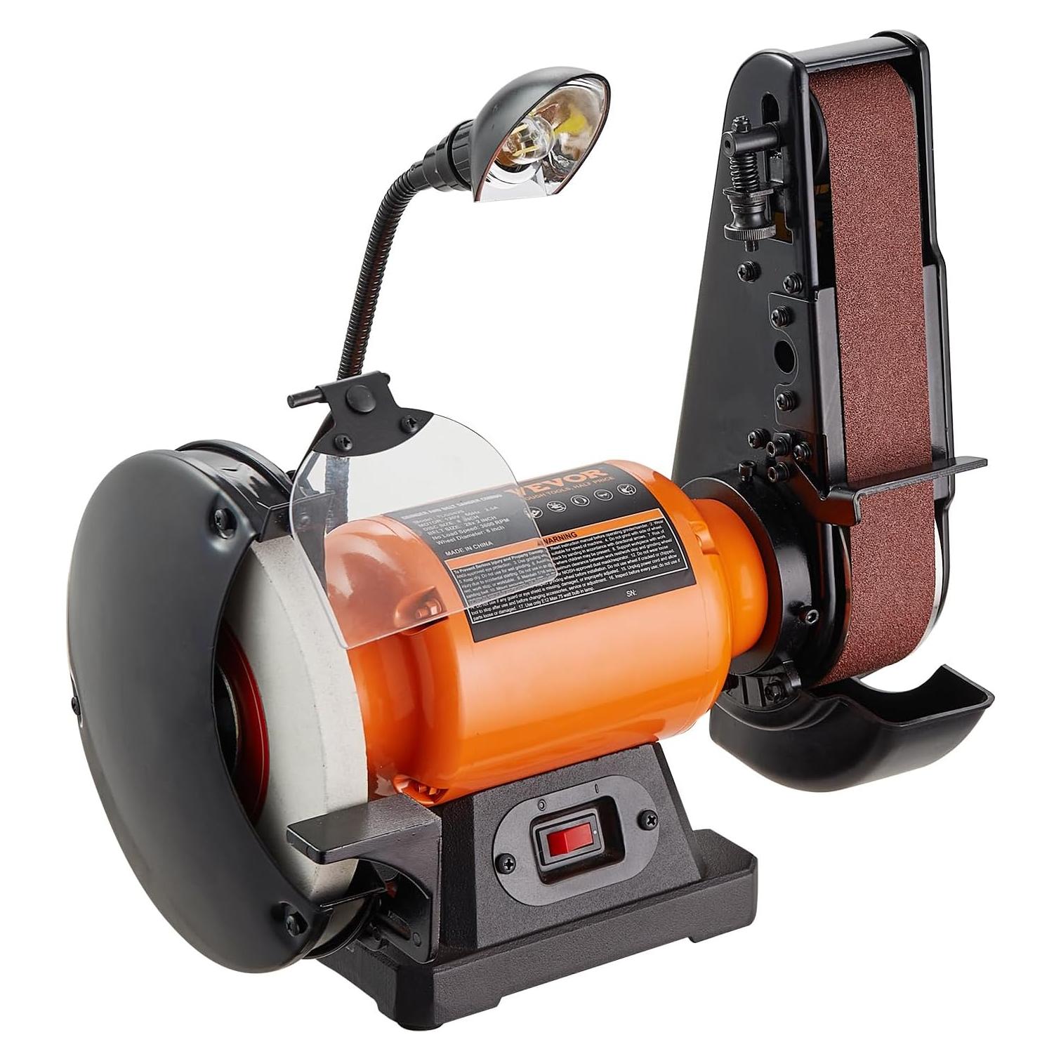 Esmeril de Banco VEVOR 8" y Lijadora de Banda 2" x 28"