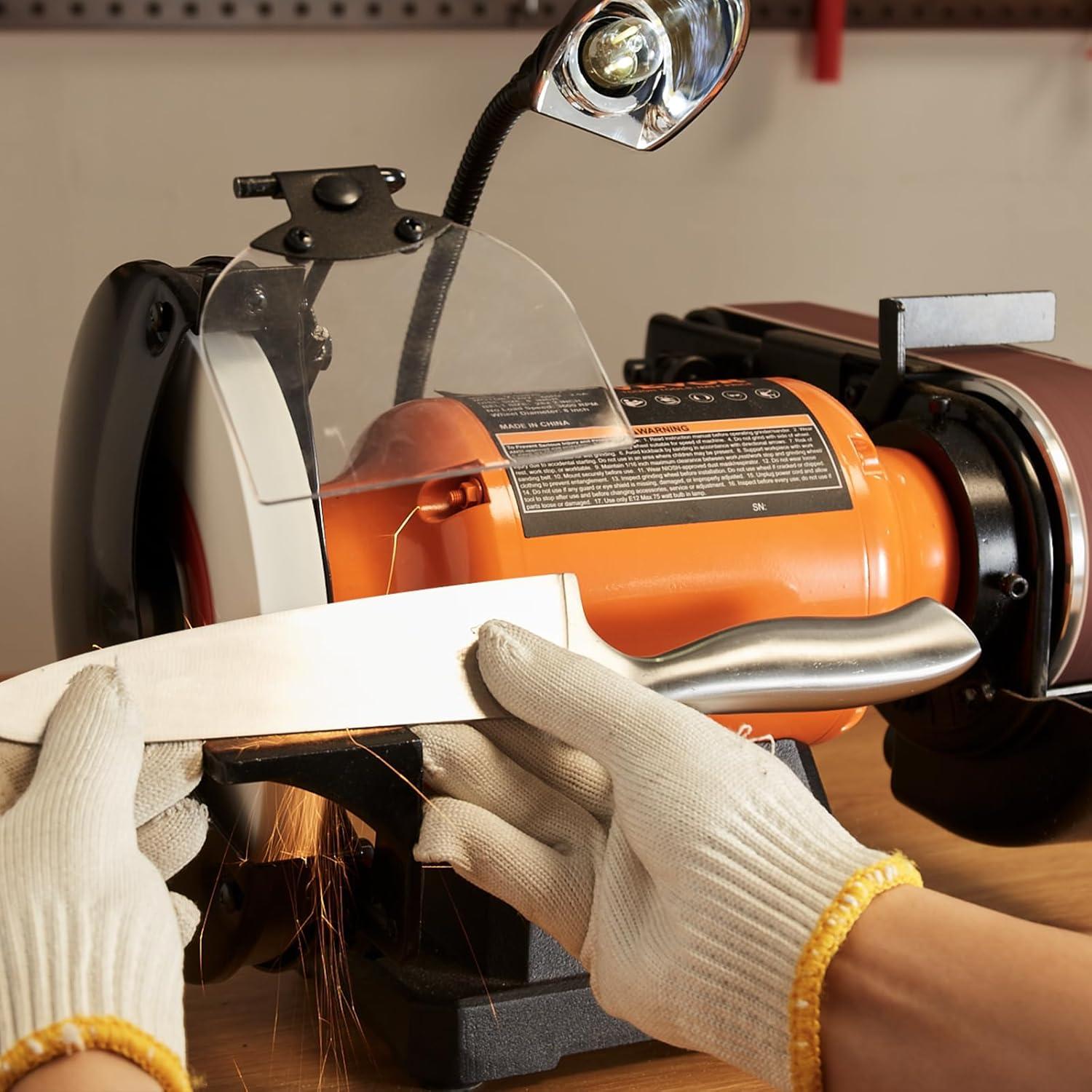 Esmeril de Banco VEVOR 8" y Lijadora de Banda 2" x 28"